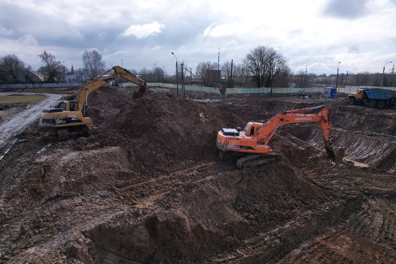 видео с коптера, стадион спартак, спорт в можайске,