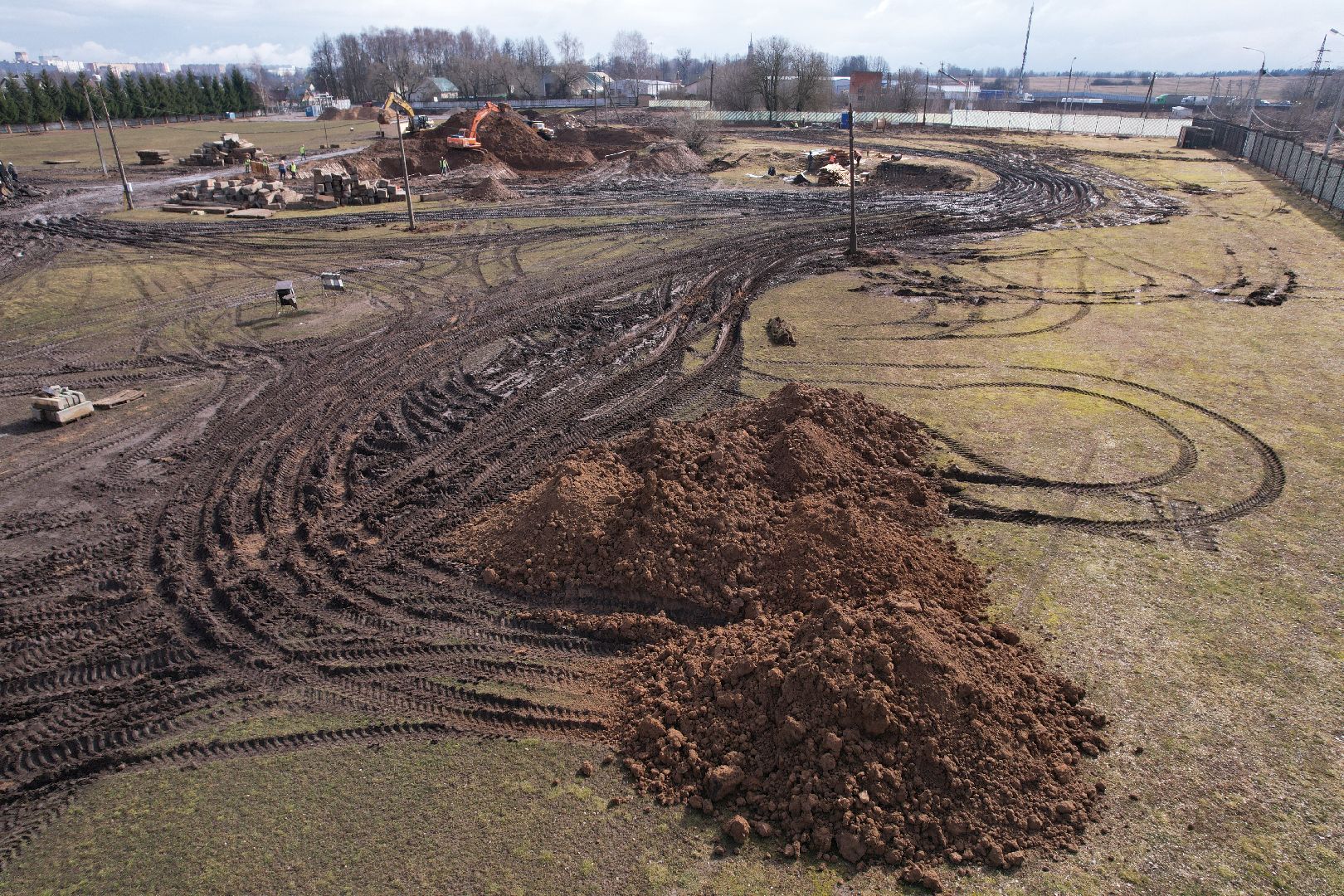 видео с коптера, стадион спартак, спорт в можайске,