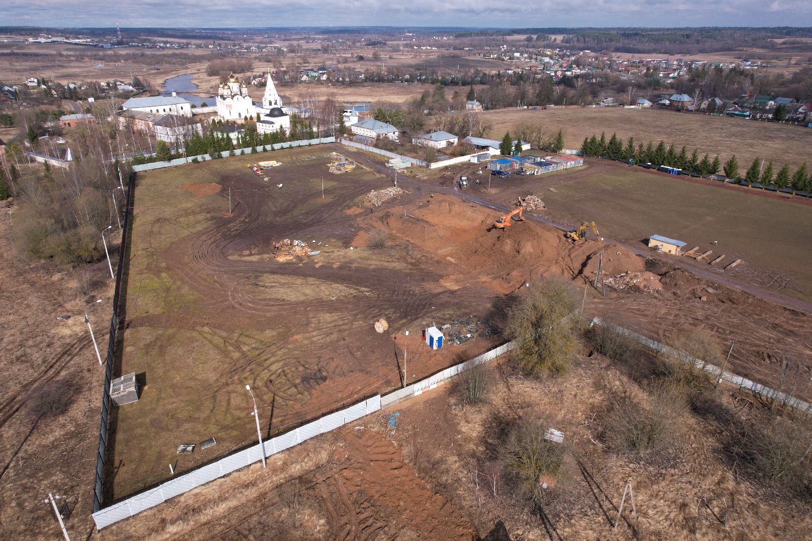 видео с коптера, стадион спартак, спорт в можайске,