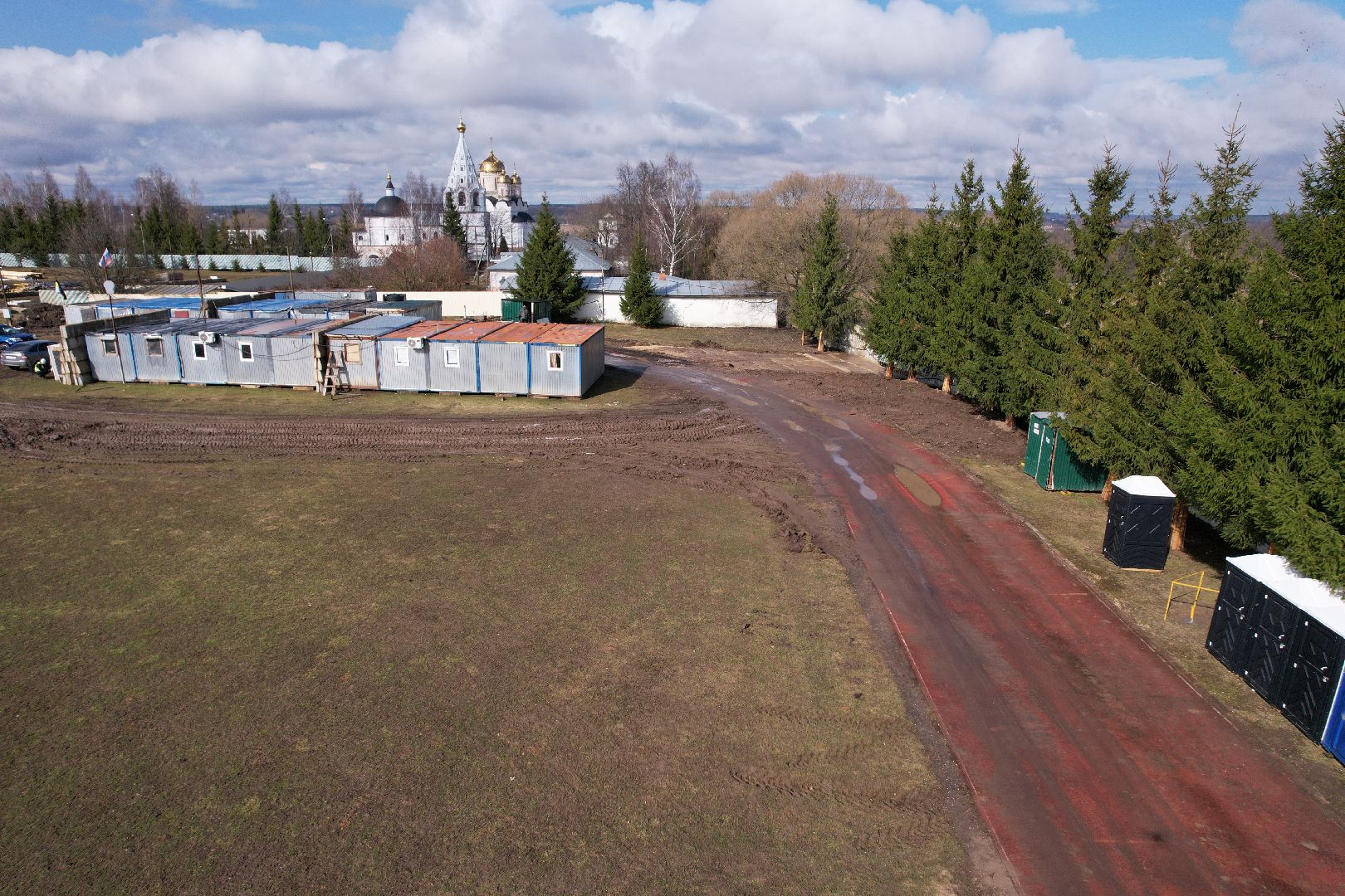 видео с коптера, стадион спартак, спорт в можайске,