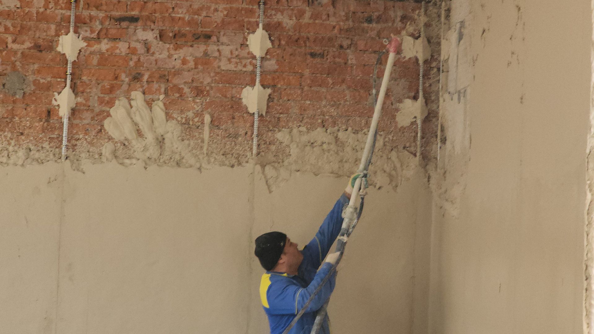 долгопрудный, капремонт детского сада,  штукатурные работы, штукатурка по маячкам, благоустройство территории,