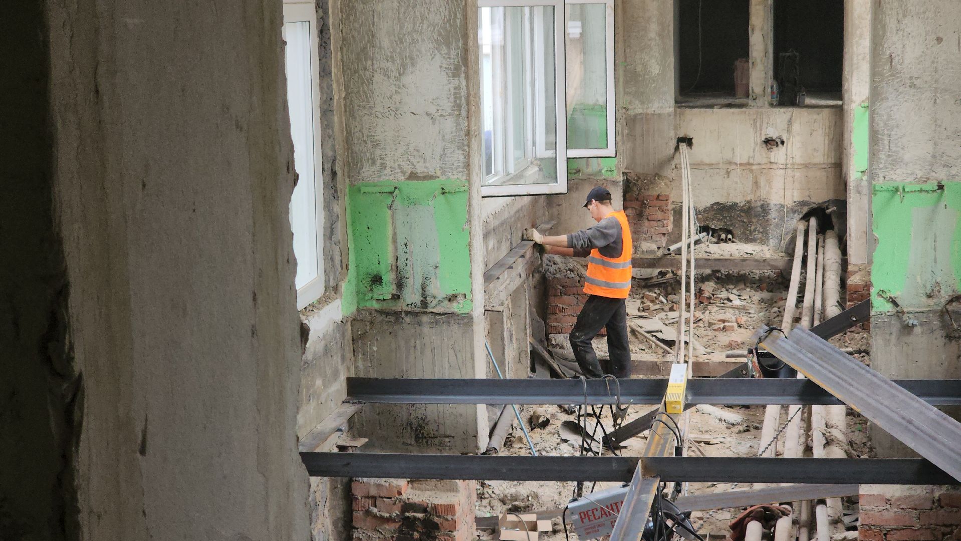 долгопрудный, капремонт детского сада,  штукатурные работы, штукатурка по маячкам, благоустройство территории,