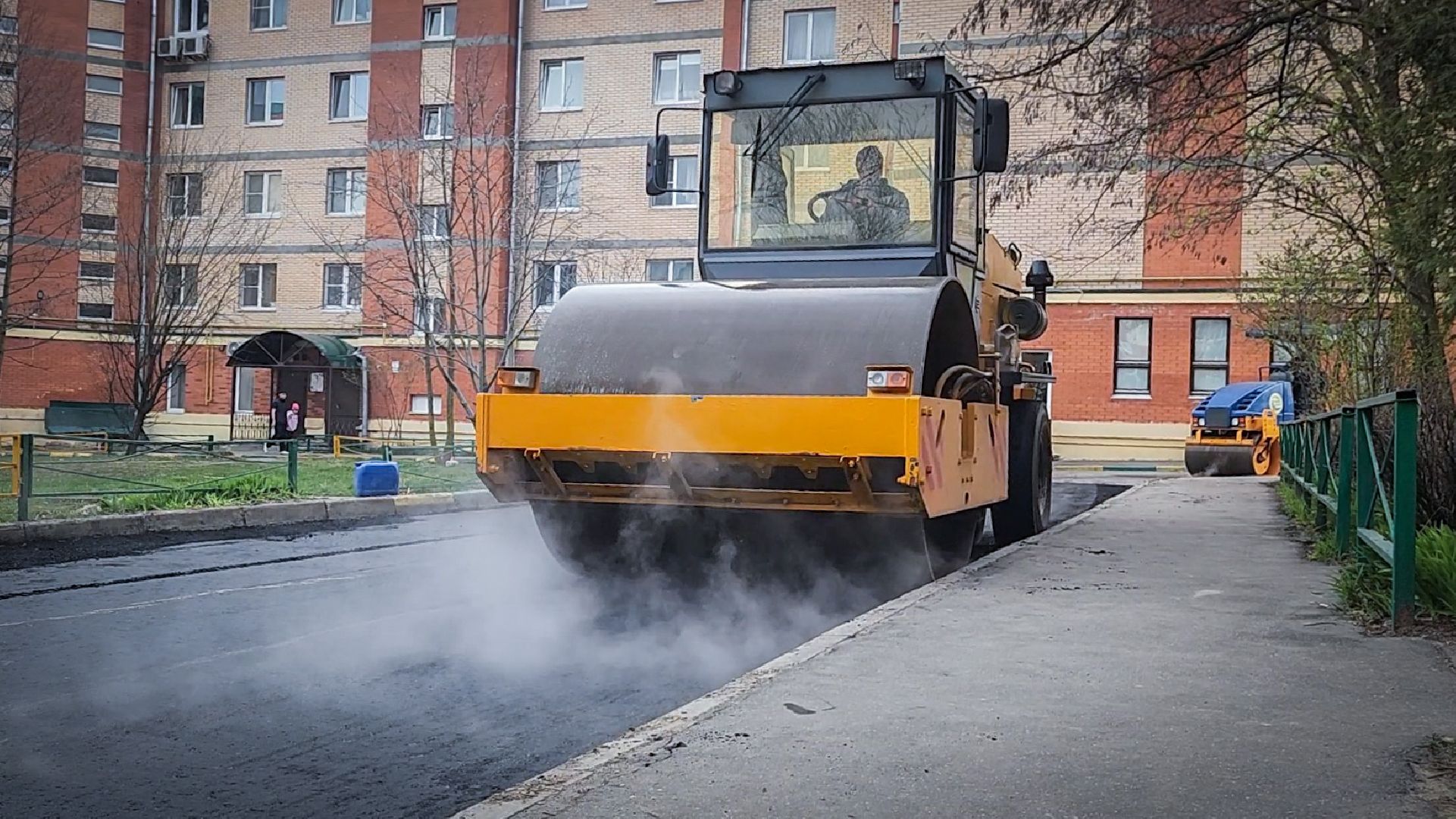 Бронницы, Ремонт дороги , Каширский переулок 59 , Укладка асфальта ,