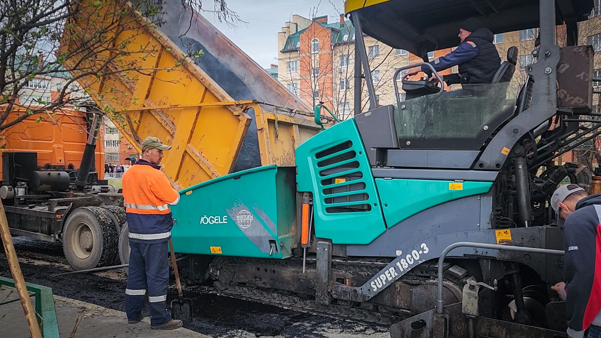 Бронницы, Ремонт дороги , Каширский переулок 59 , Укладка асфальта ,