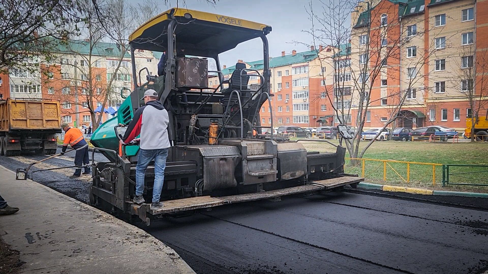 Бронницы, Ремонт дороги , Каширский переулок 59 , Укладка асфальта ,