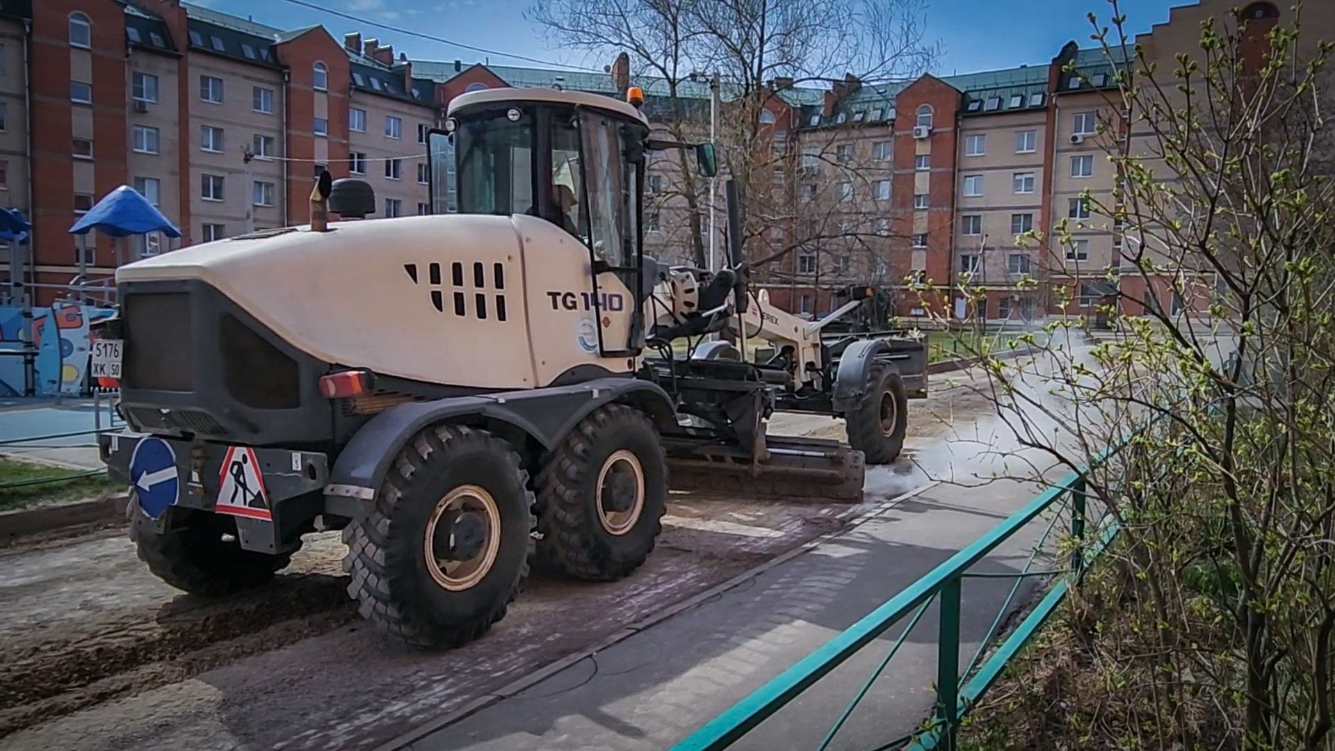Бронницы, Ремонт дороги , Каширский переулок 59 , Укладка асфальта ,