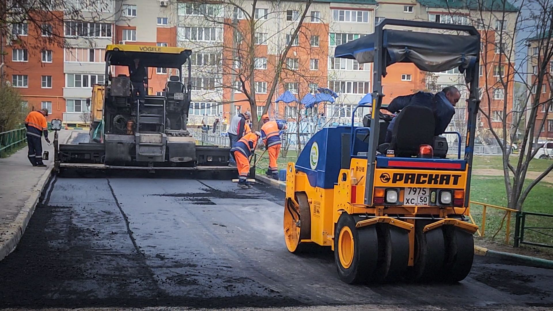 Бронницы, Ремонт дороги , Каширский переулок 59 , Укладка асфальта ,