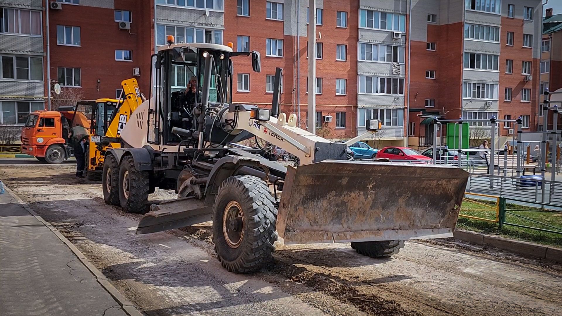 Бронницы, Ремонт дороги , Каширский переулок 59 , Укладка асфальта ,