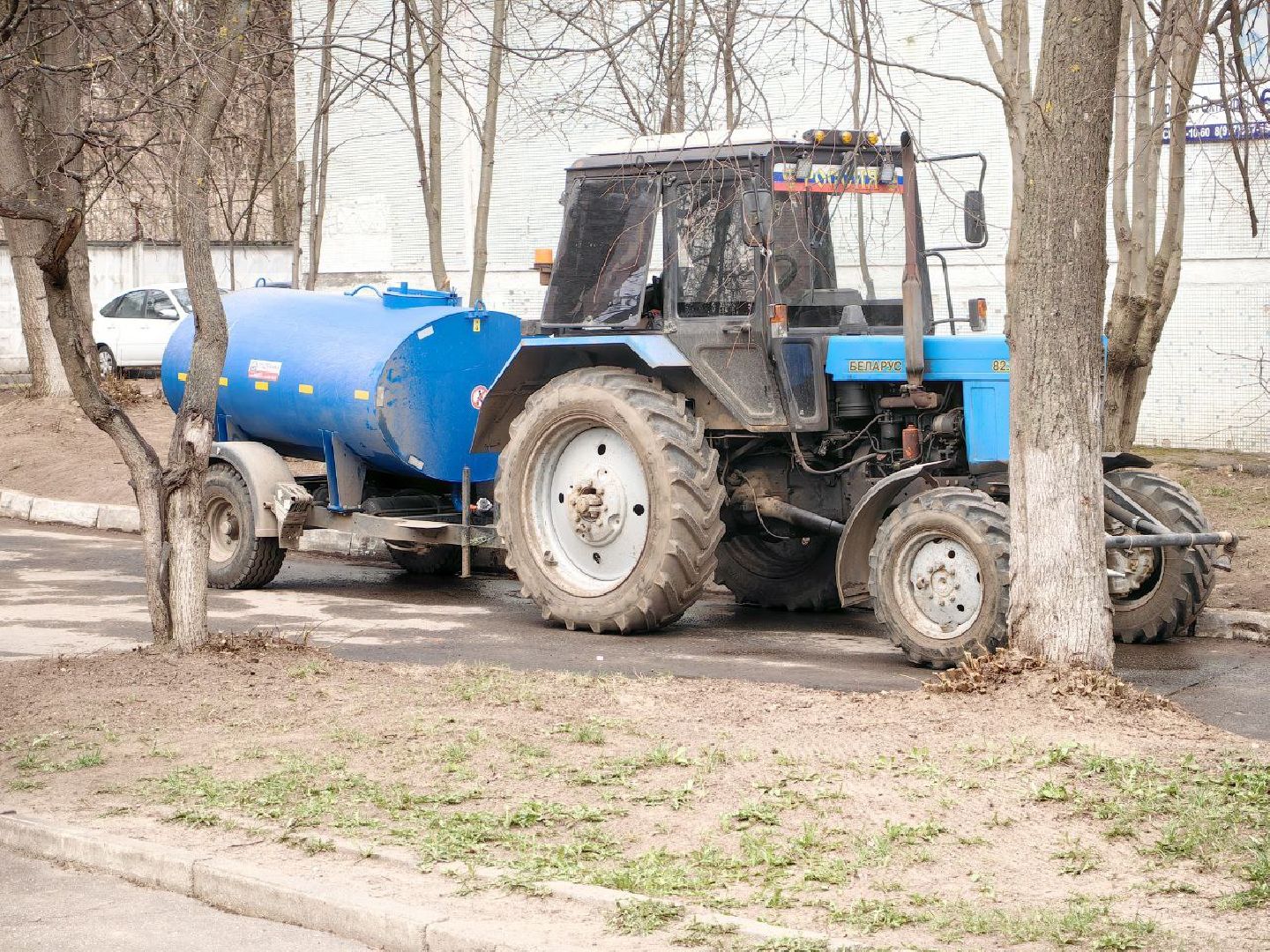 улица, уборка, субботник, дорога, техника,