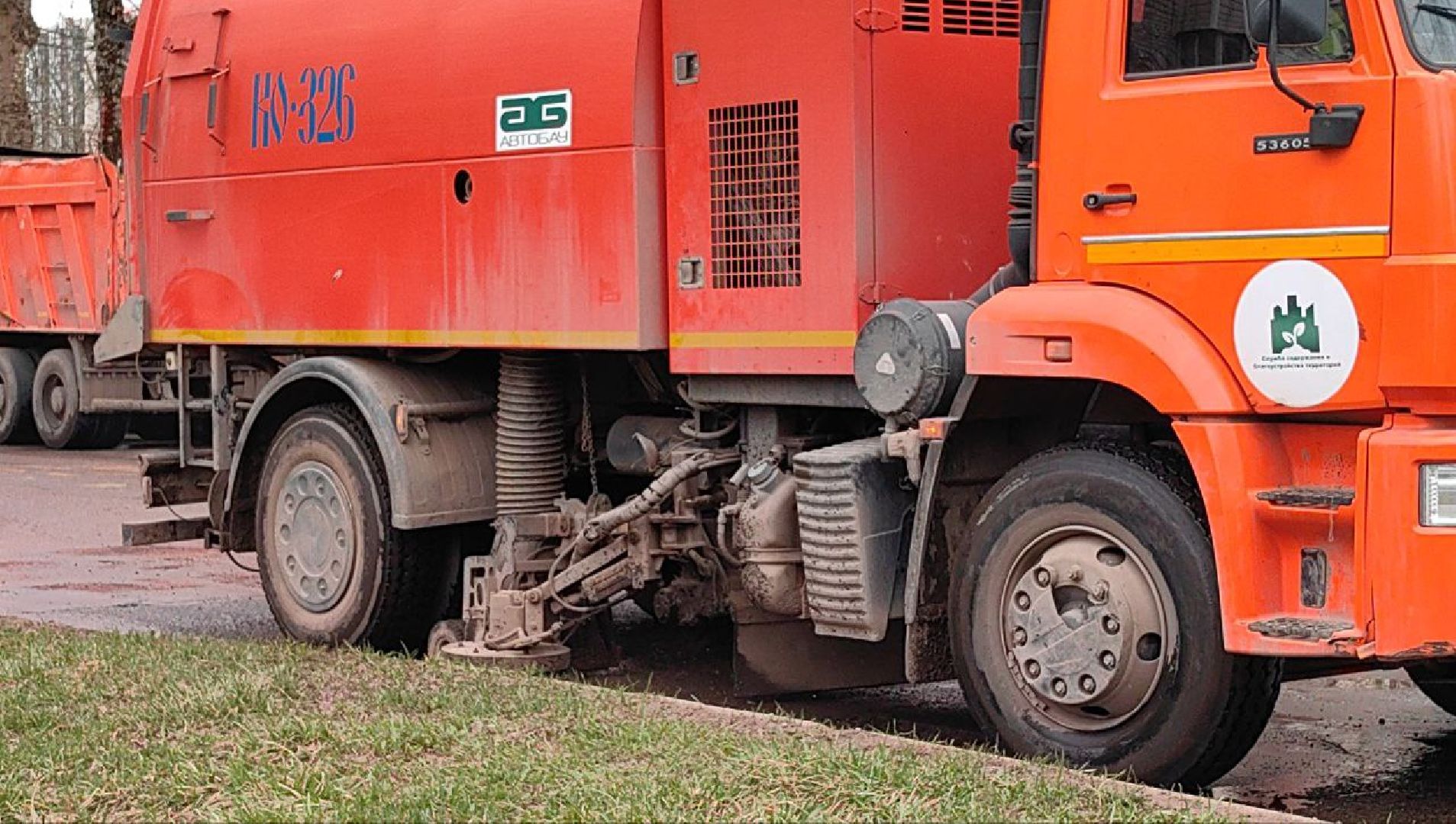 улица, уборка, субботник, дорога, техника,