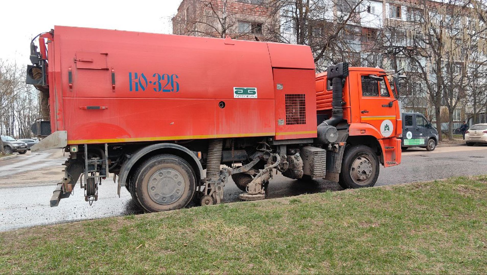 улица, уборка, субботник, дорога, техника,