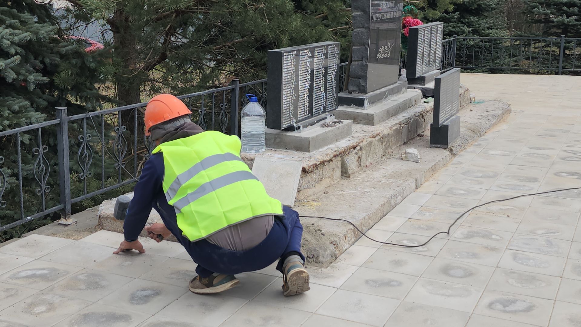 ремонт памятника вов, памятник вов в деревне васильевское, серпухов,