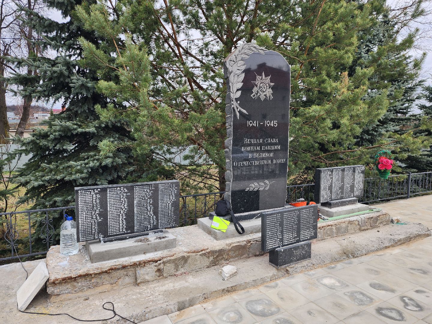 ремонт памятника вов, памятник вов в деревне васильевское, серпухов,