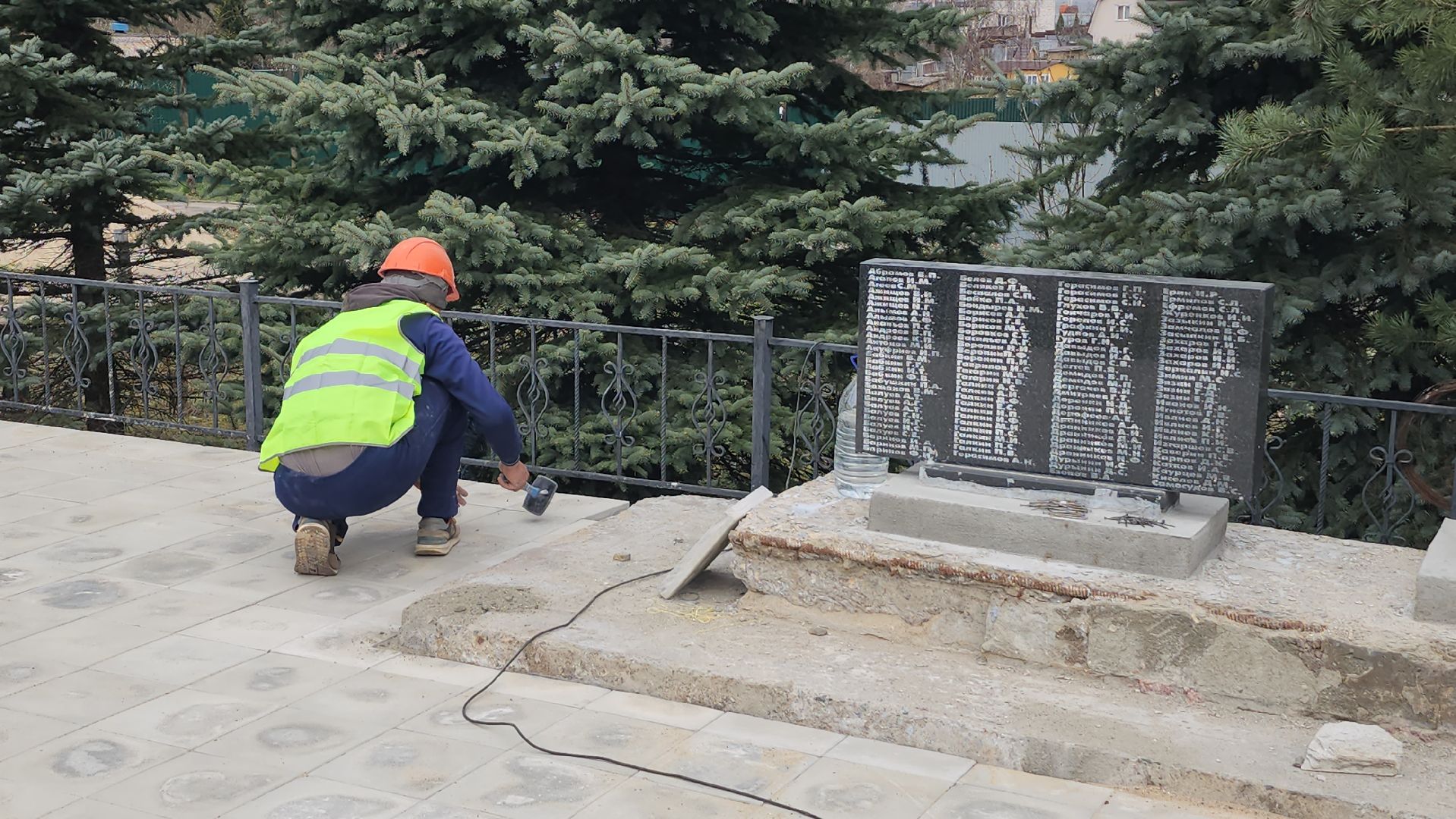 ремонт памятника вов, памятник вов в деревне васильевское, серпухов,