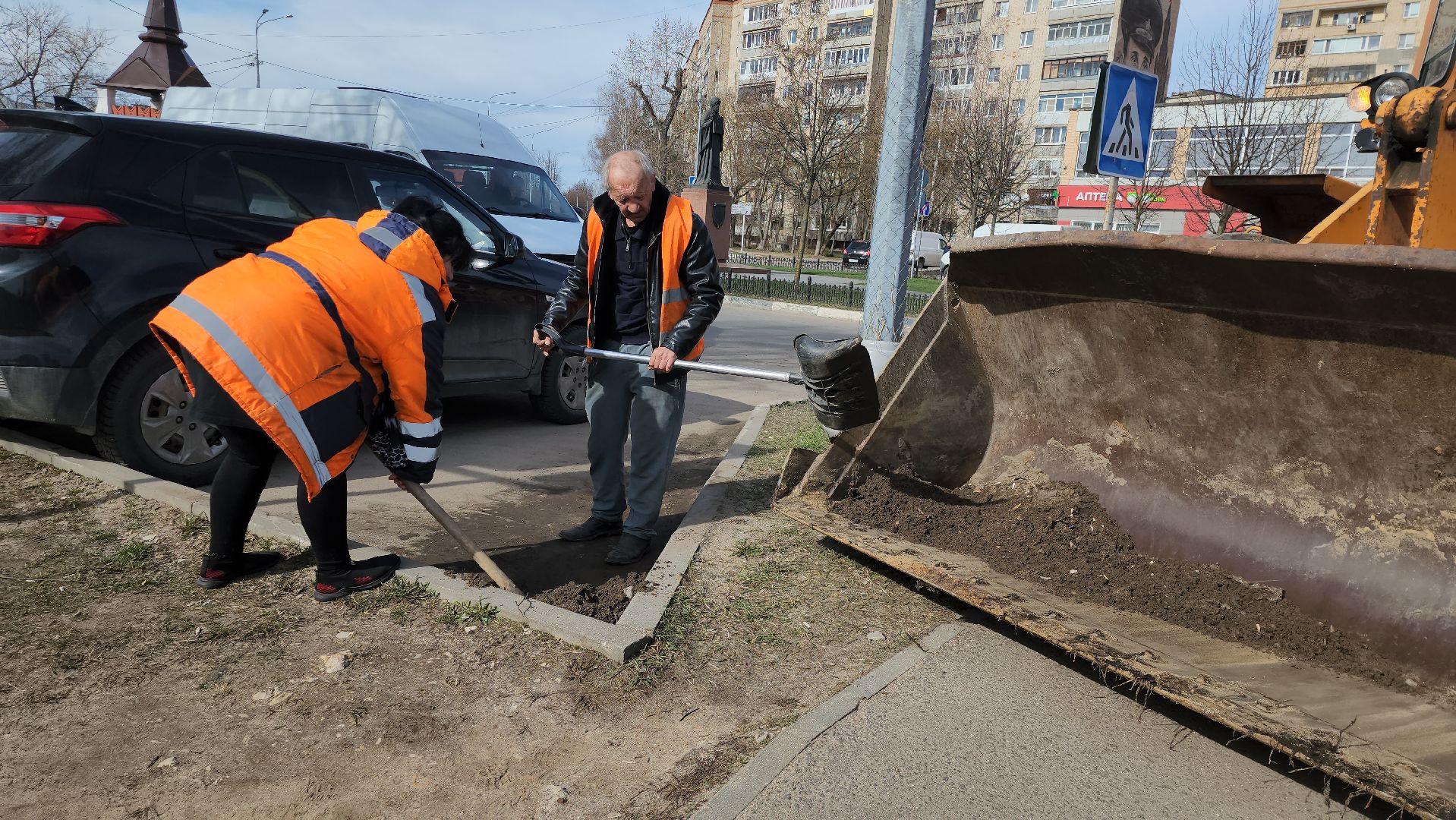серпухов, подмосковье, уборка улиц,