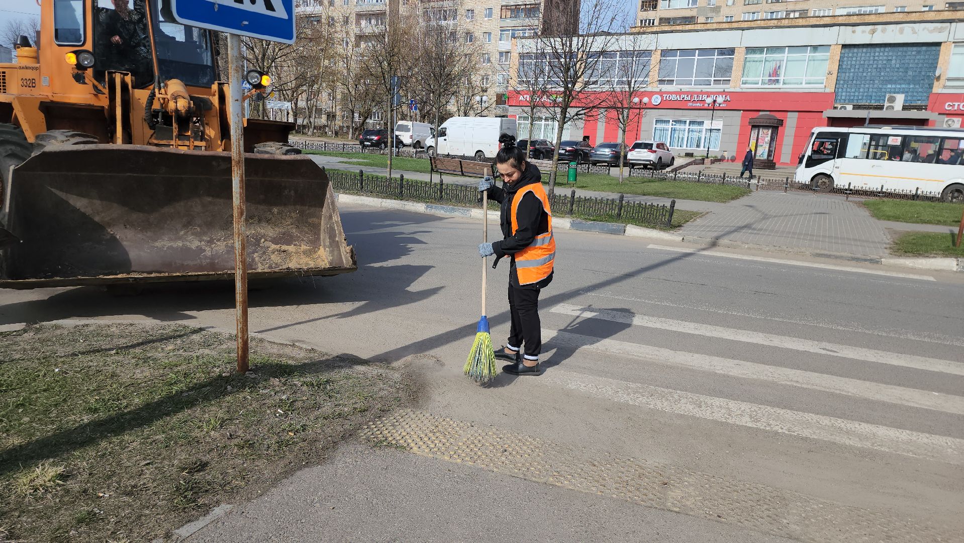 серпухов, подмосковье, уборка улиц,