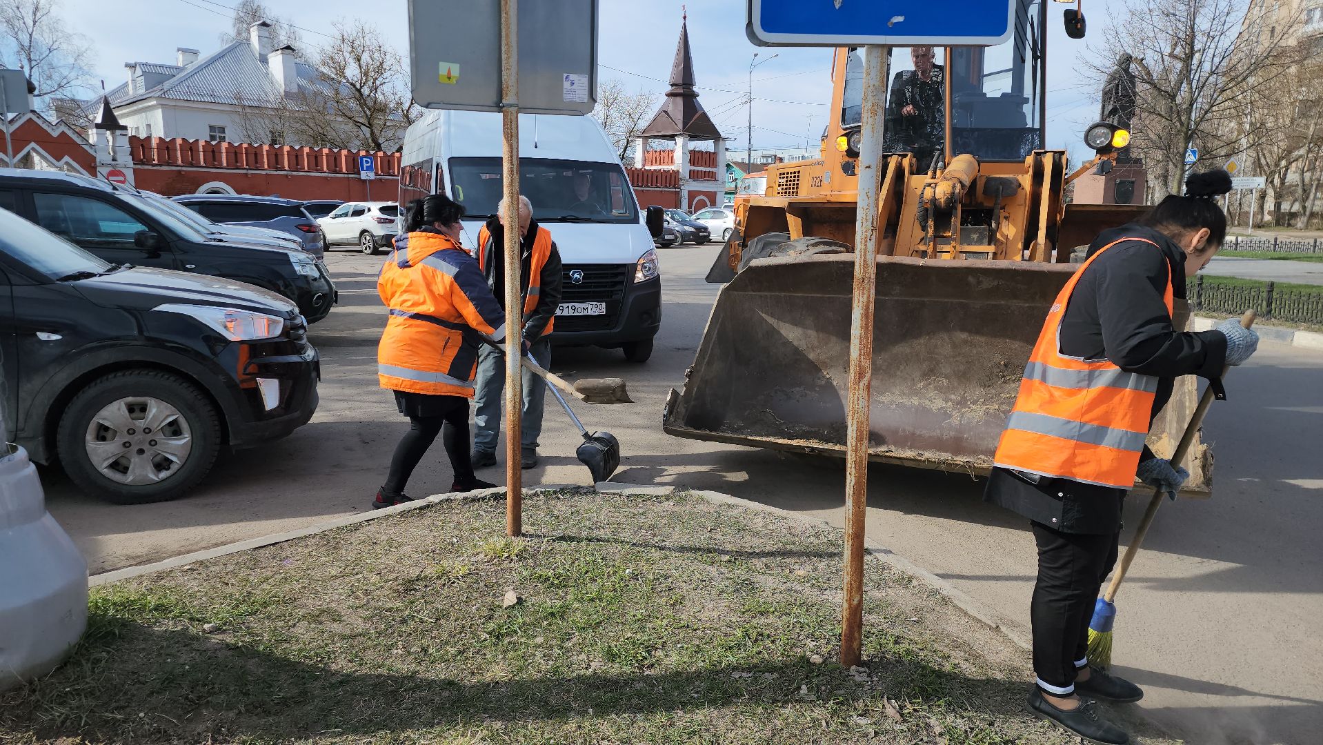 серпухов, подмосковье, уборка улиц,