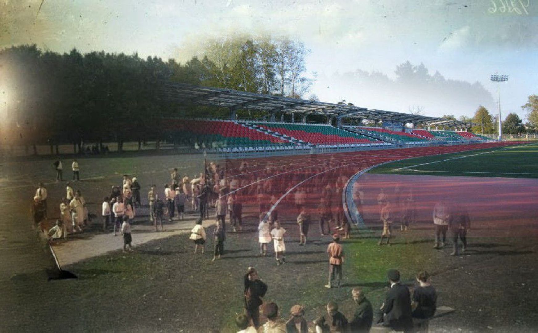 Первомай, Наро-Фоминск, Наро-Фоминский городской округ, Праздник Весны и Труда, фотопластины, архив, негатив, прядильно-ткацкая фабрика