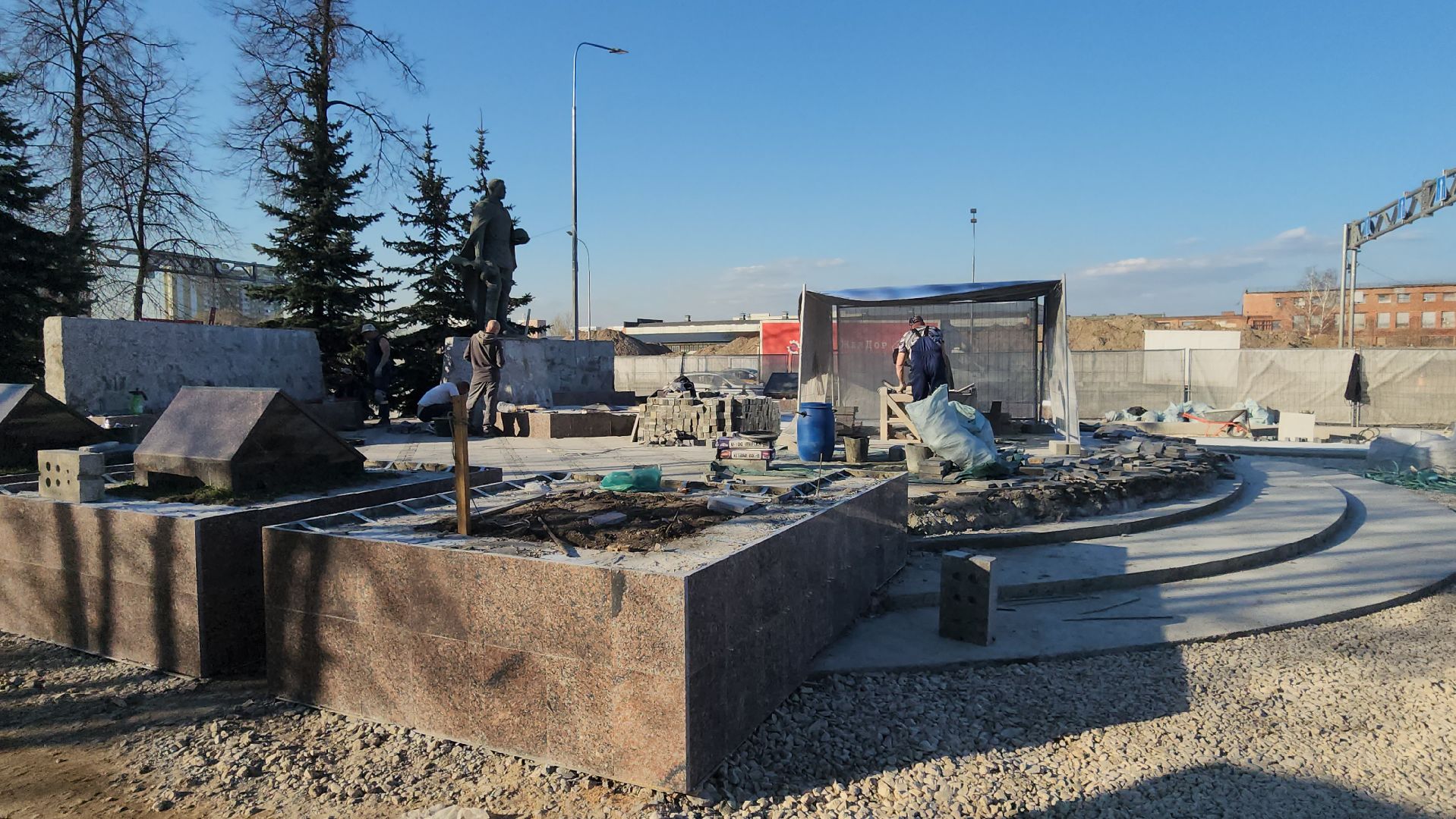 мемориал вечный огонь, Люберцы, день победы, благоустройство,