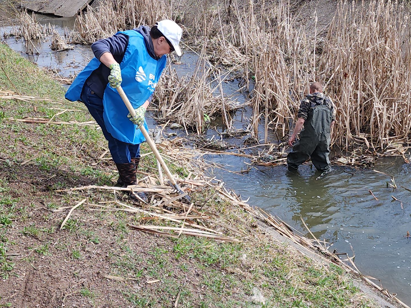 сергиев посад, кончура, очистка водоема, вода россии,