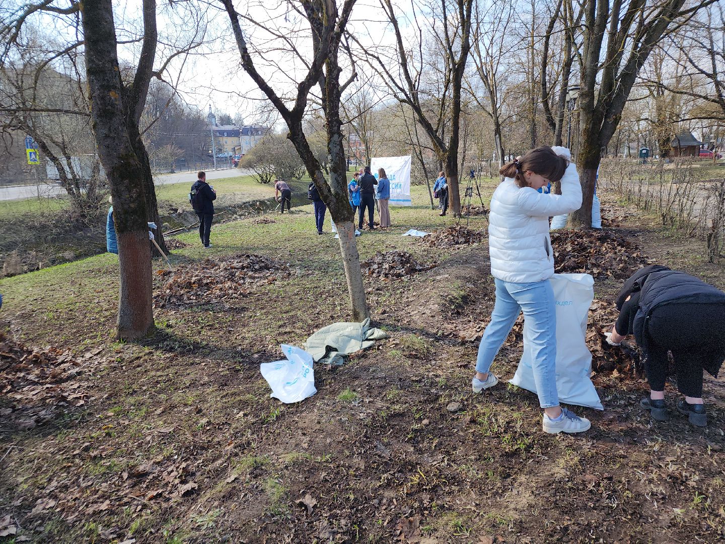 сергиев посад, кончура, очистка водоема, вода россии,