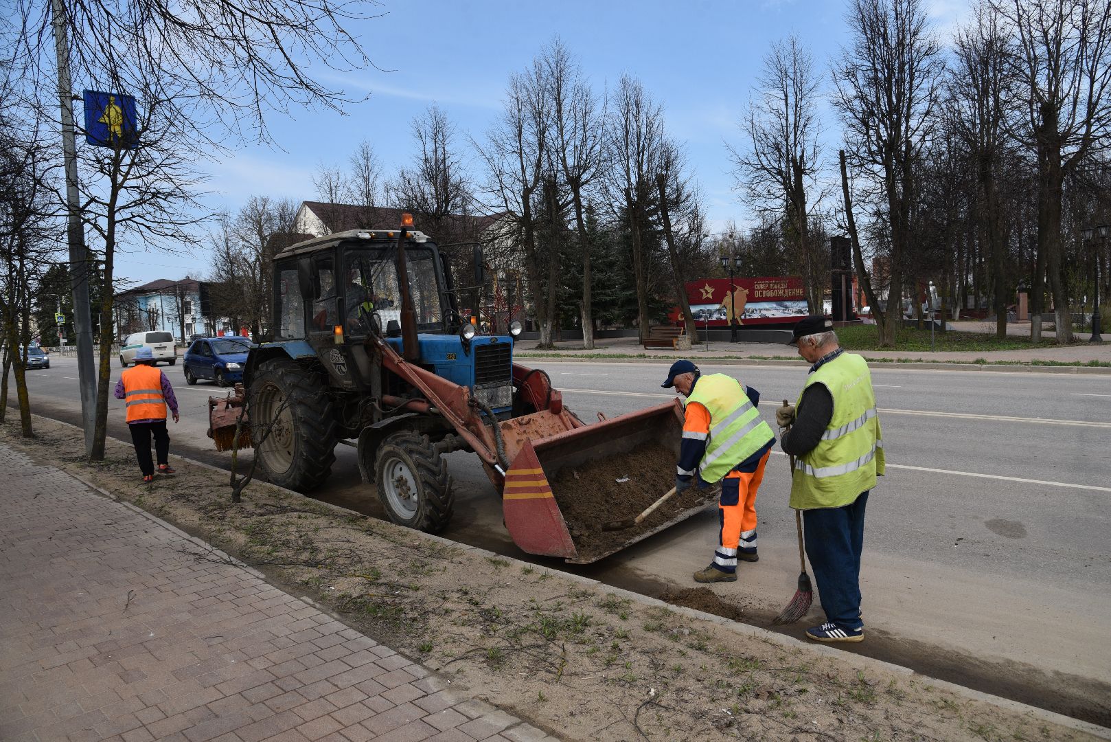 лотошино, мосавтодор, дорожники, уборка улиц,