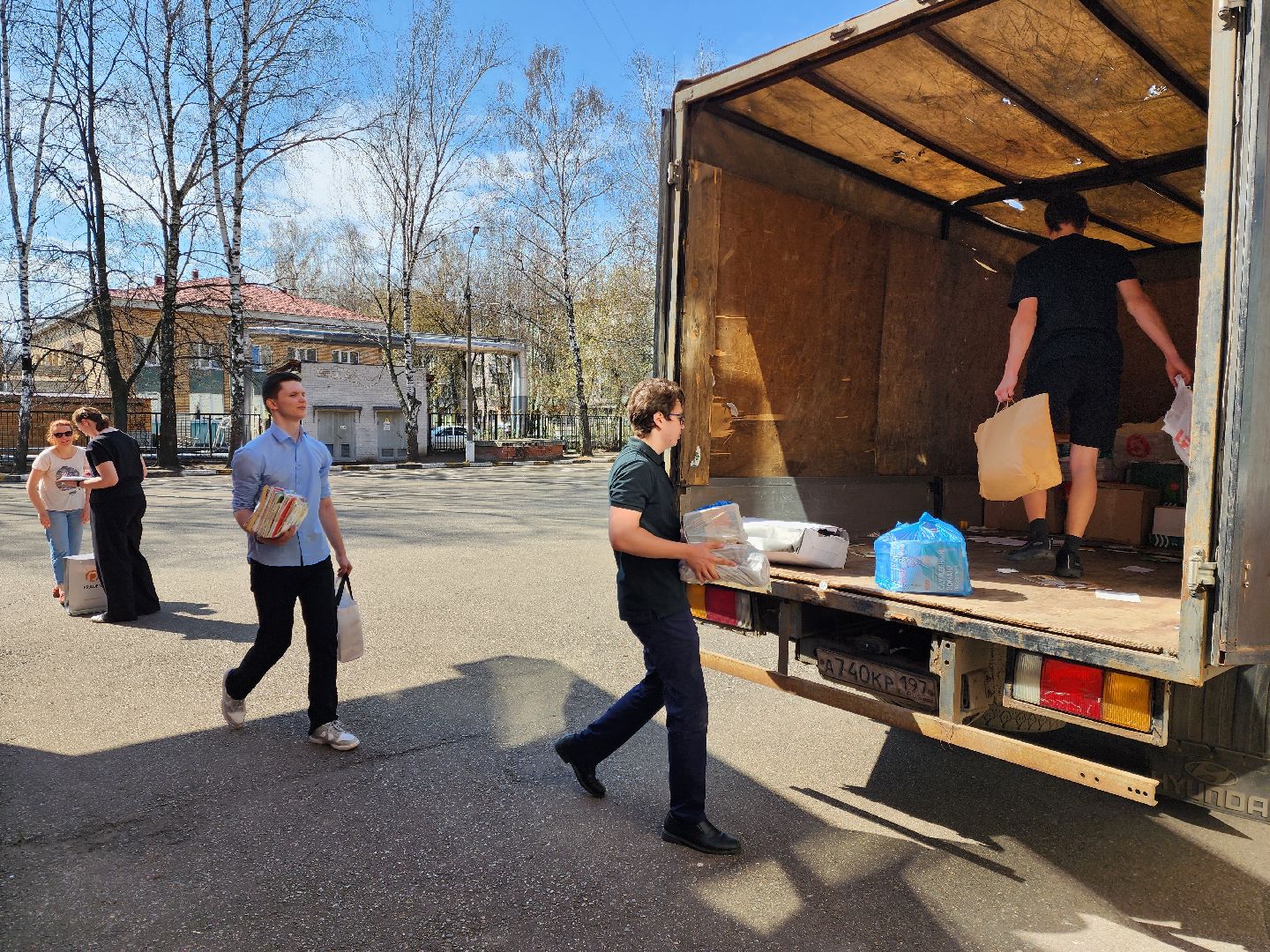 раменское, общество, сбор макулатуры в поддержку российских военных, раменская средняя школа 1,