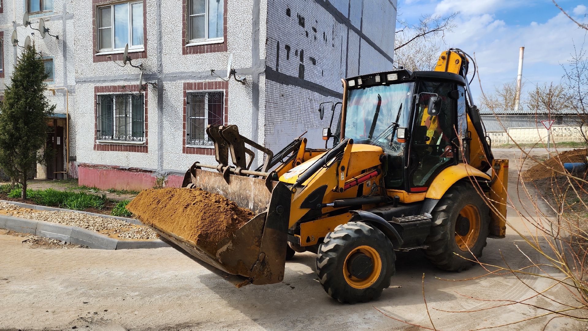 кашира, кбдт, благоустройство, дворовая территория, асфальт, бордюр, парковка,