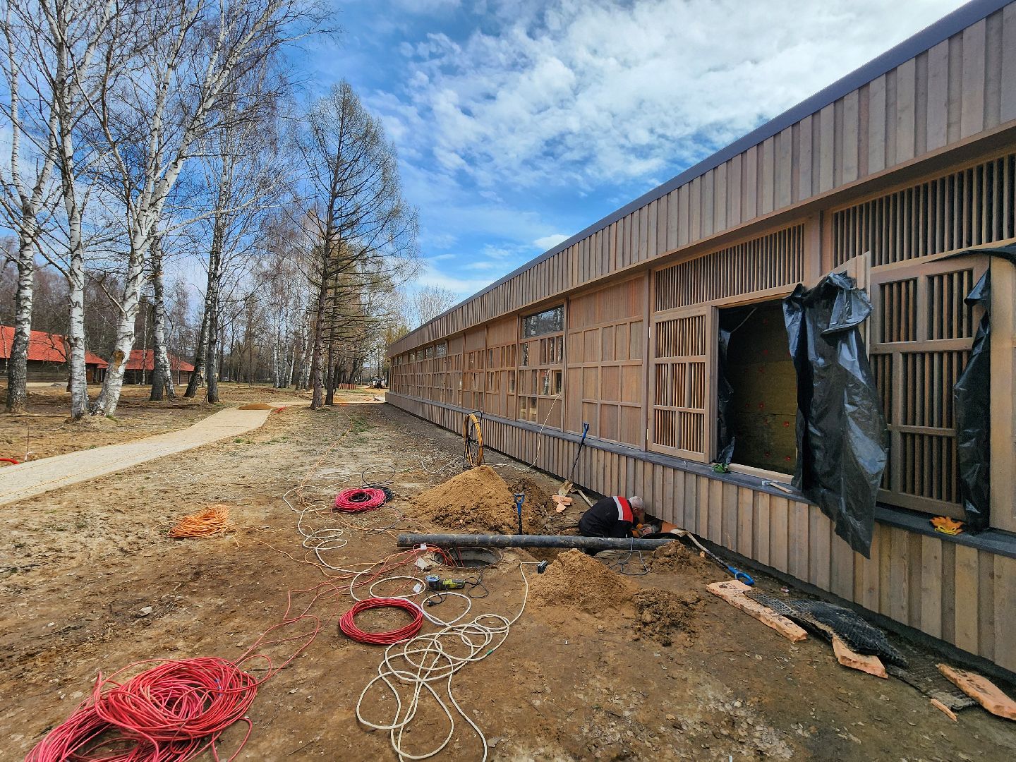 Чехов, село Мелихово, музей-заповедник, реконструкция, благоустройство, обновление, прокладка инженерных сетей, слаботочная сеть, безопасность, пожарная сигнализация, мультимедиа, видеонаблюдение, визит-центр, новый главный вход,