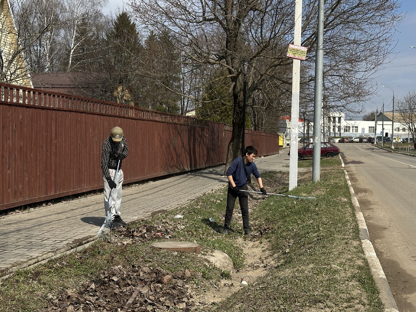 благоуйстройство, сергиево-посадский городской округ, хотьково, станция, уборка территорий,