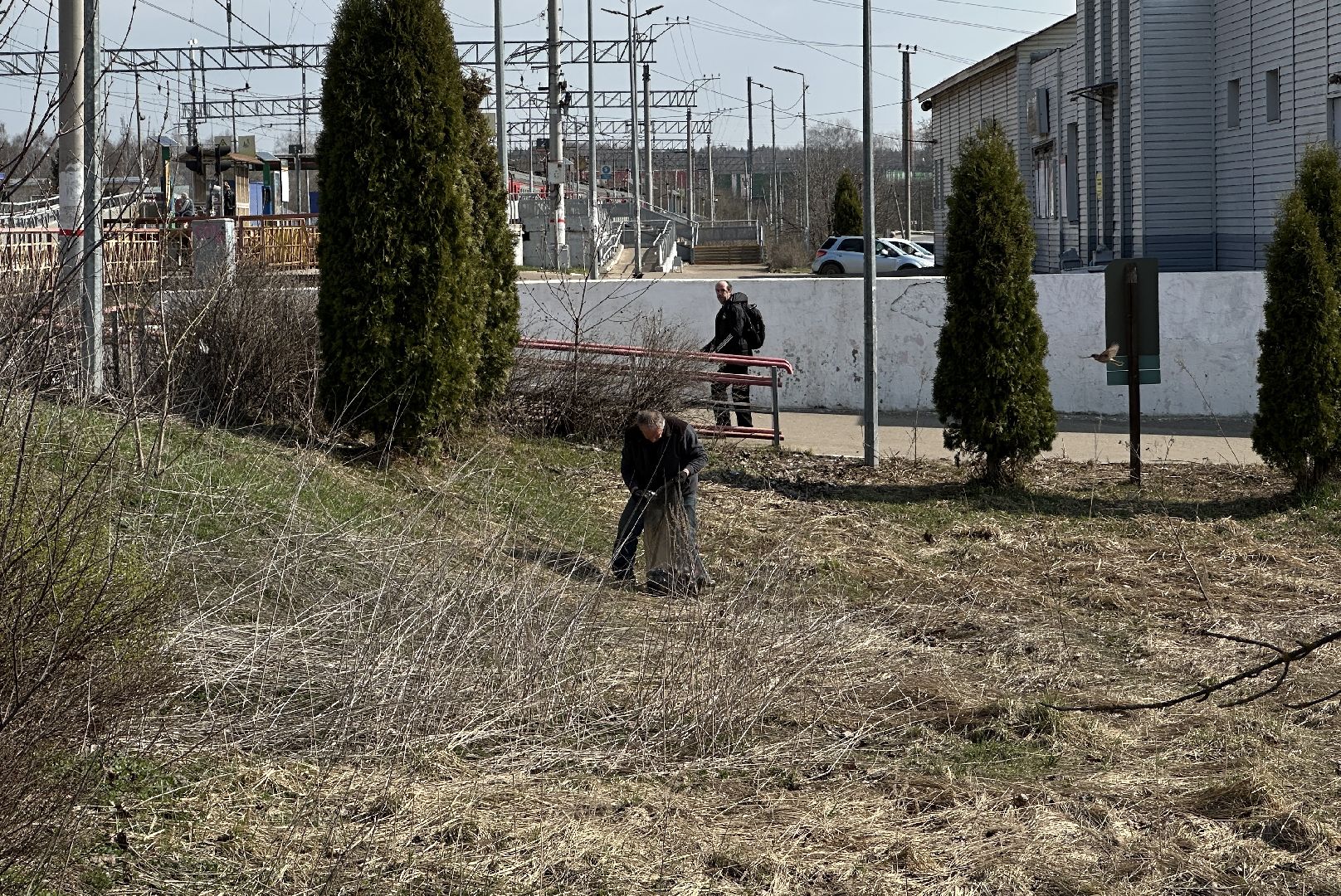 благоуйстройство, сергиево-посадский городской округ, хотьково, станция, уборка территорий,