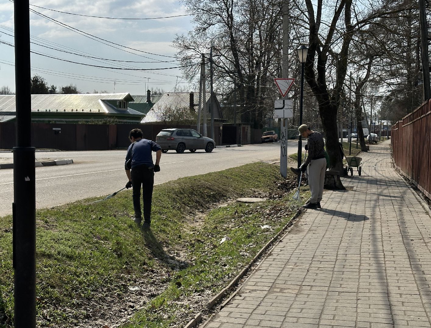благоуйстройство, сергиево-посадский городской округ, хотьково, станция, уборка территорий,