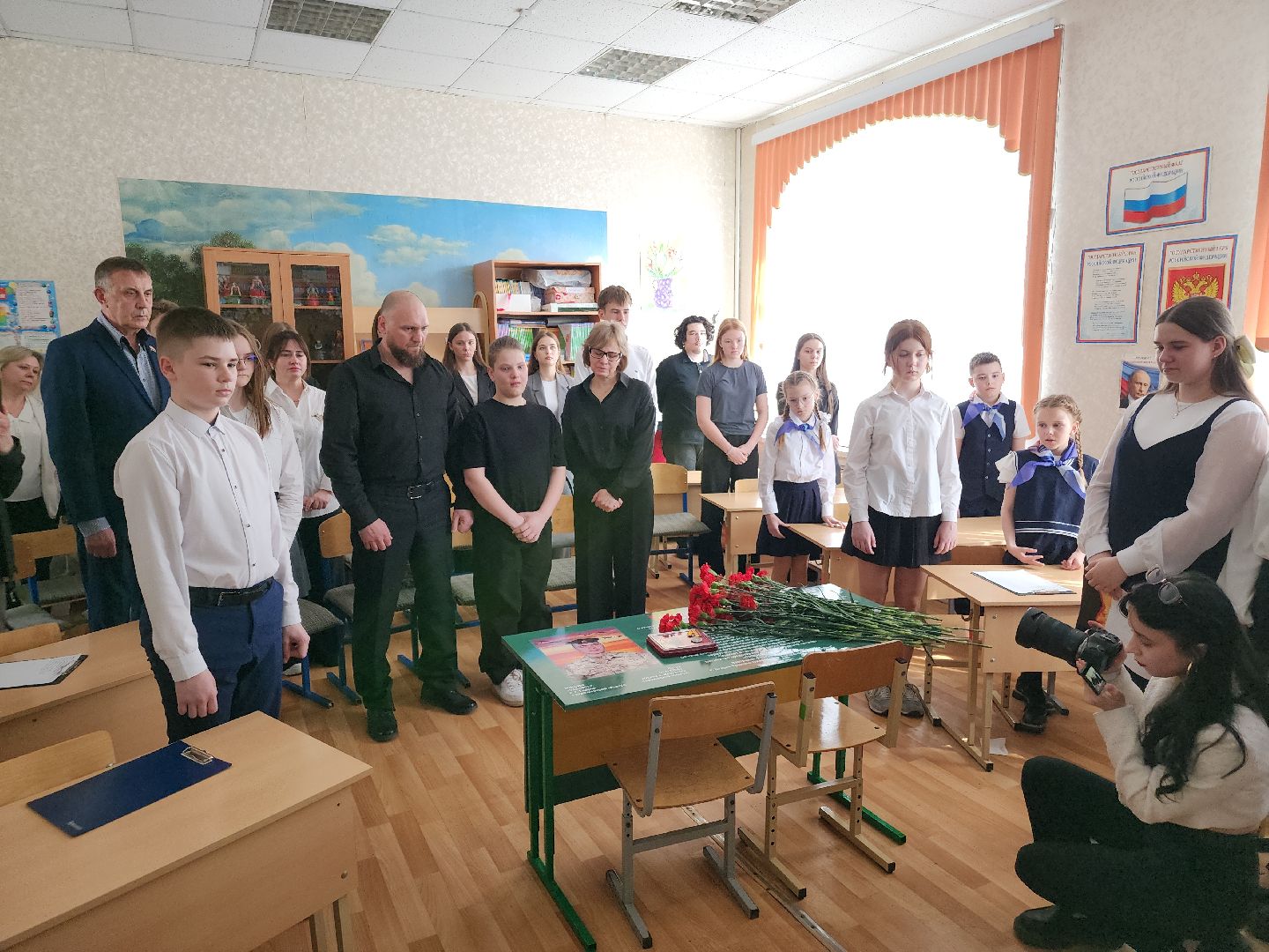 парта героя сво,  орехово-зуевский округ, куровское,