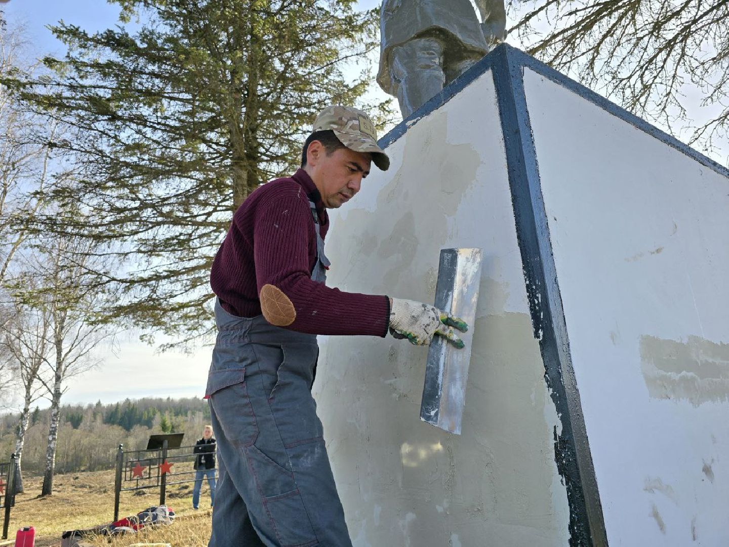 можайск, можайский муниципальный округ, подмосковье,  воинское захоронение, ремонт памятника, вов, великая победа, день победы, великая отечественная война,