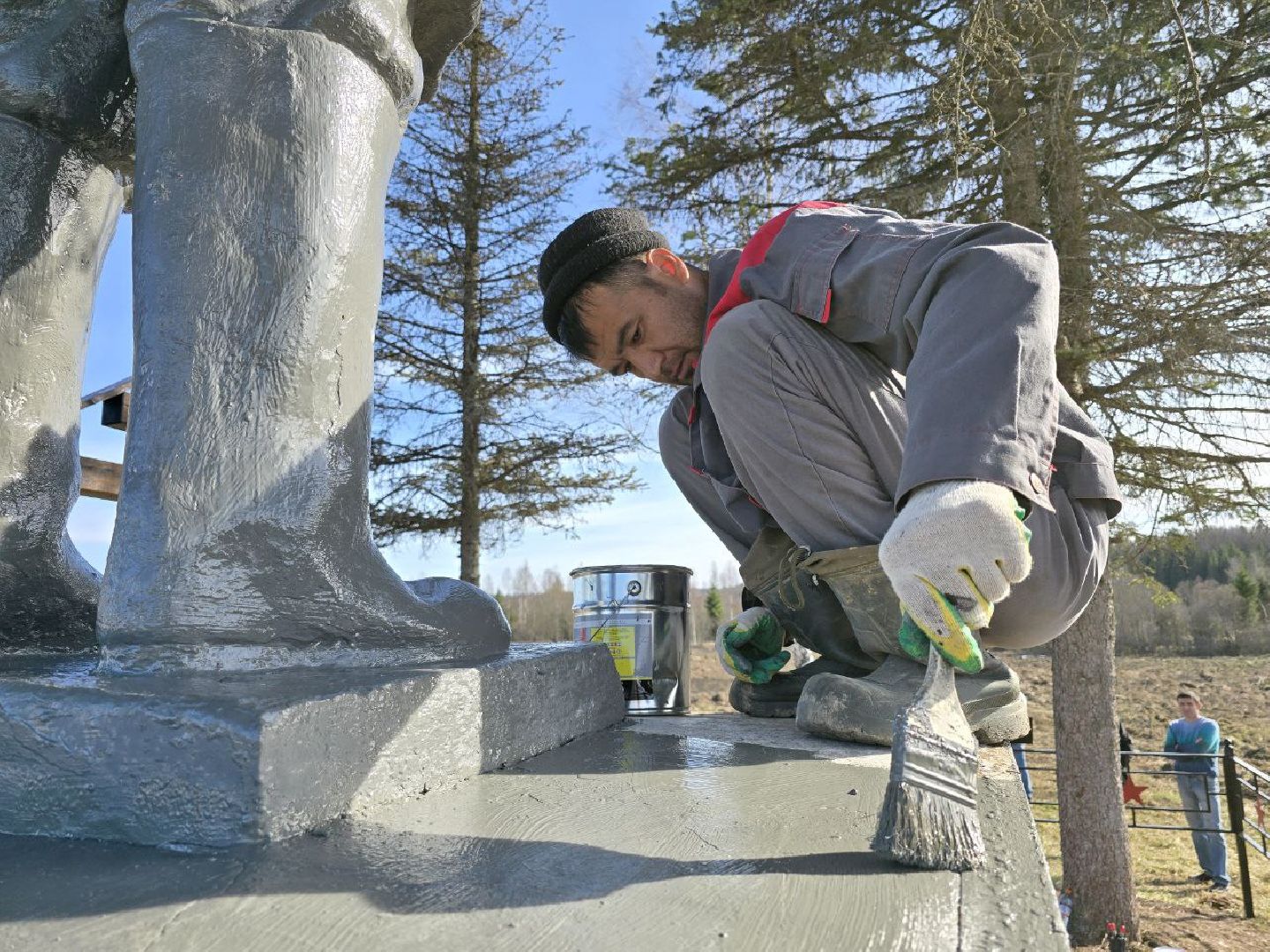 можайск, можайский муниципальный округ, подмосковье,  воинское захоронение, ремонт памятника, вов, великая победа, день победы, великая отечественная война,
