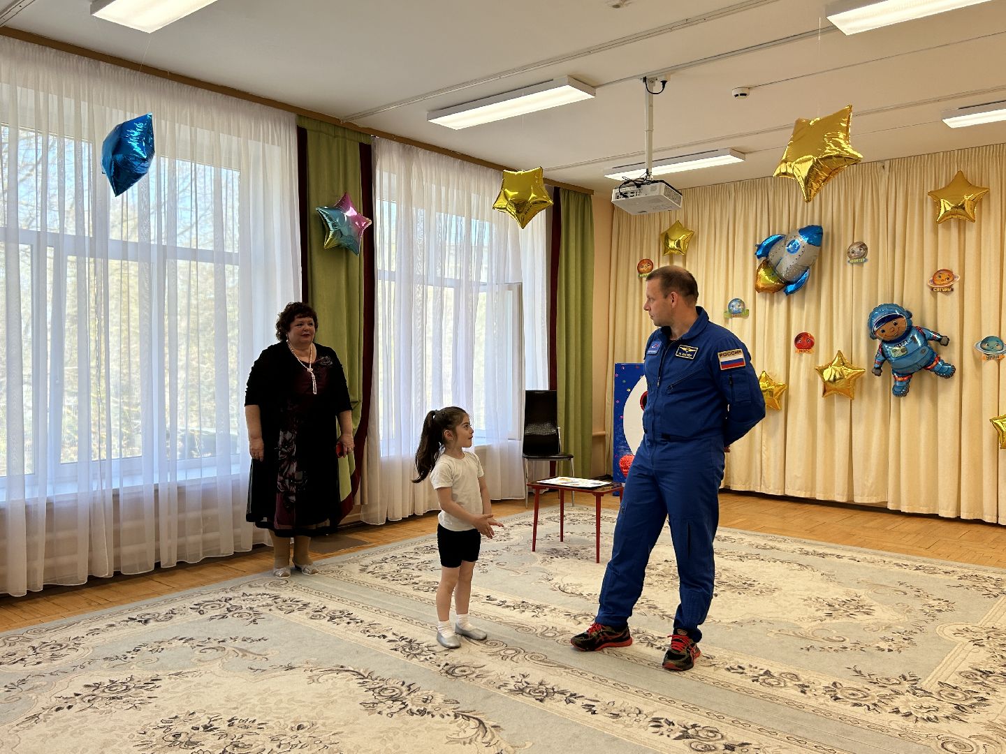 Детский сад, космонавт, благоустройство, акция, космос