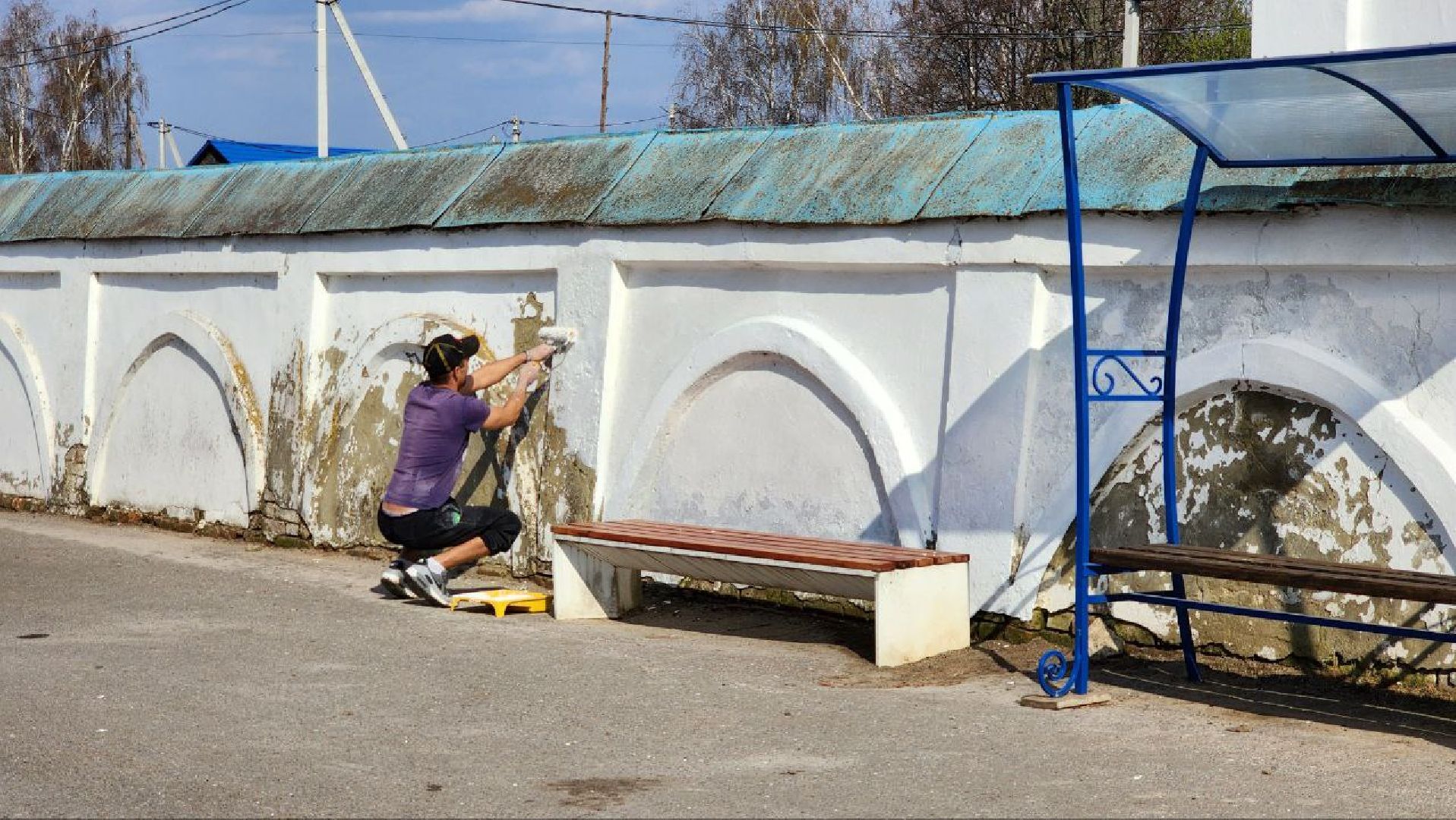 Луховицы,  субботник в храме,