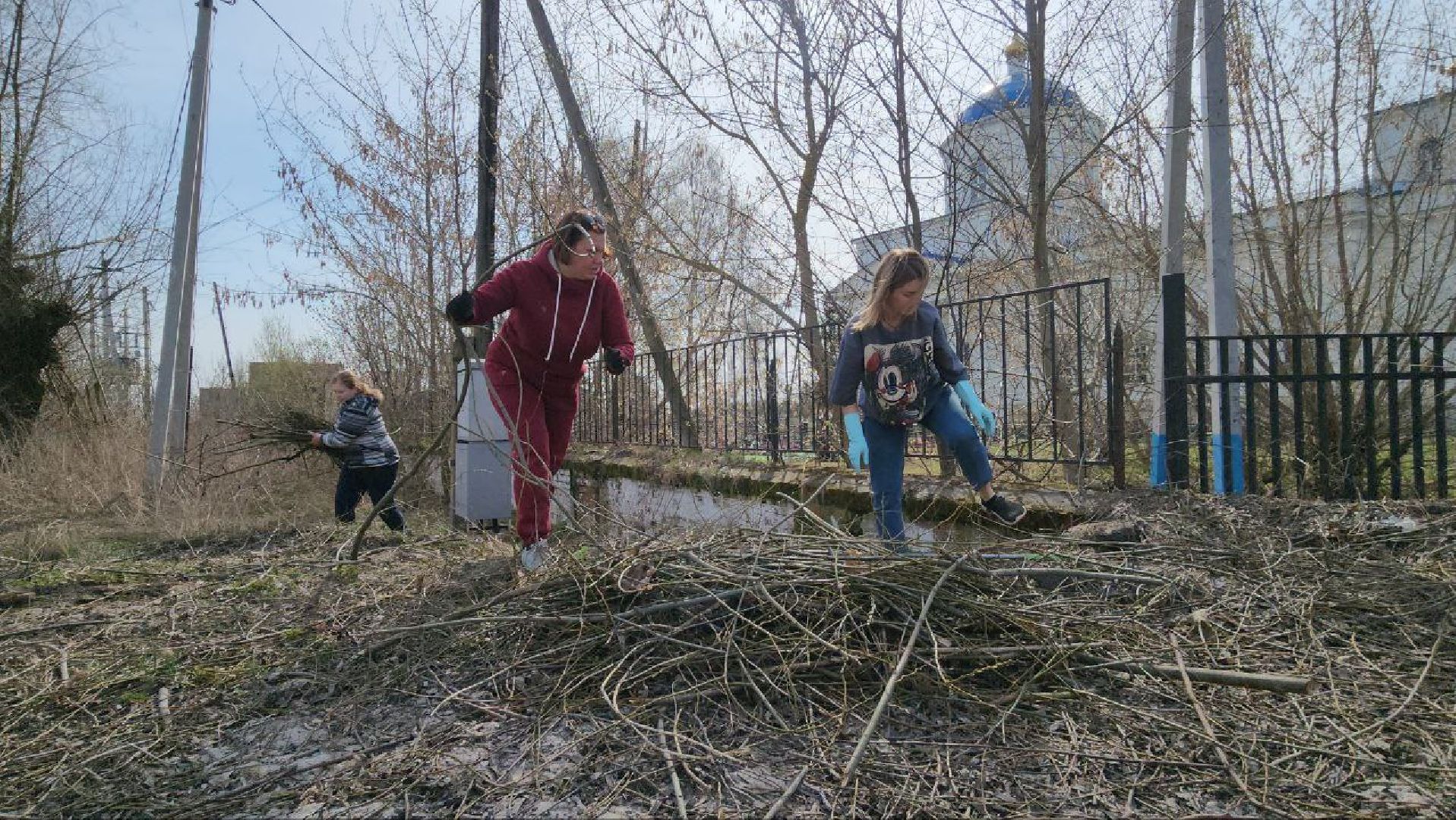 луховицы, дединово, казанский храм, субботник,