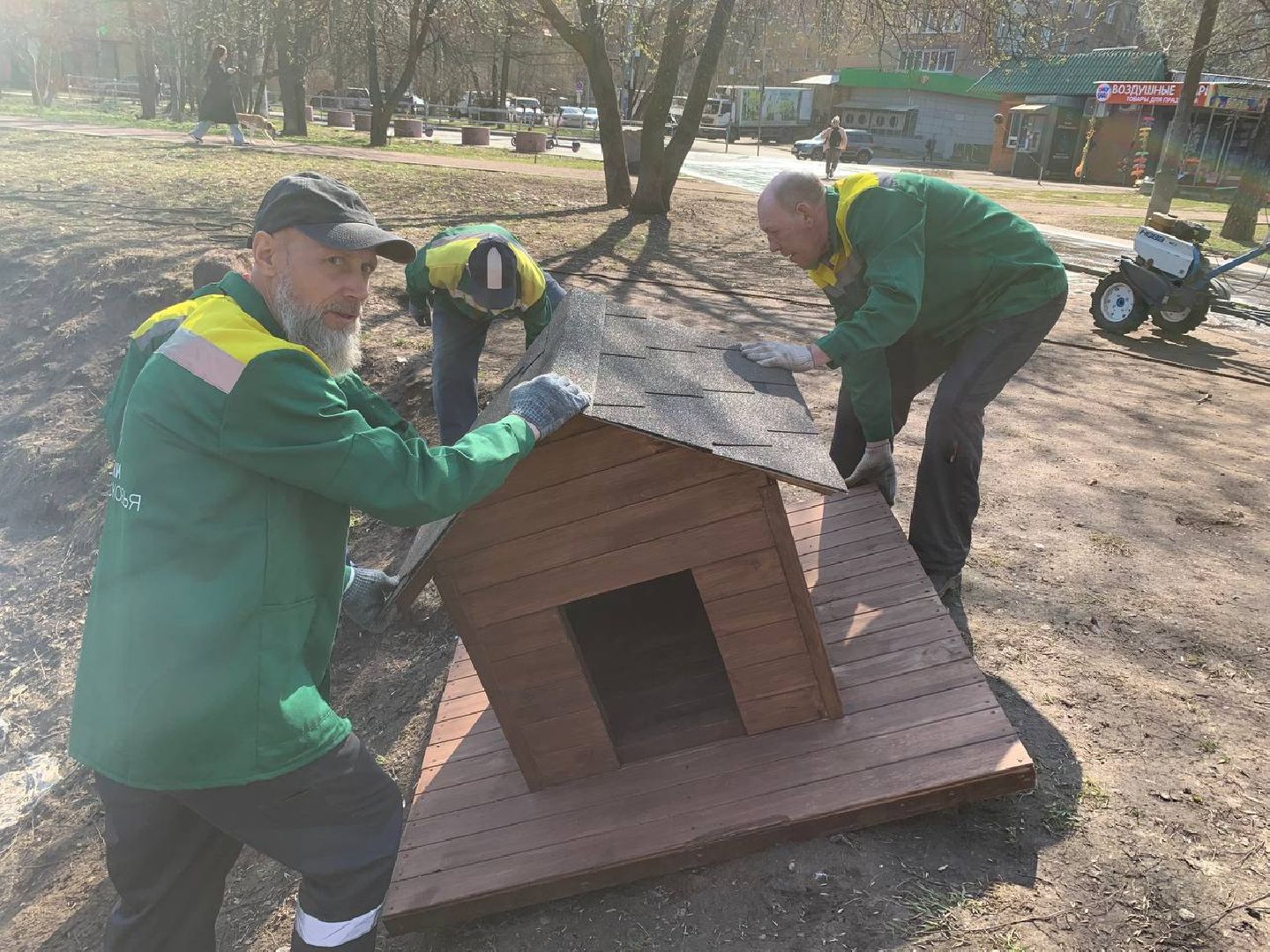 долгопрудный, парки, утки, чайки, пруды, домик для уток,