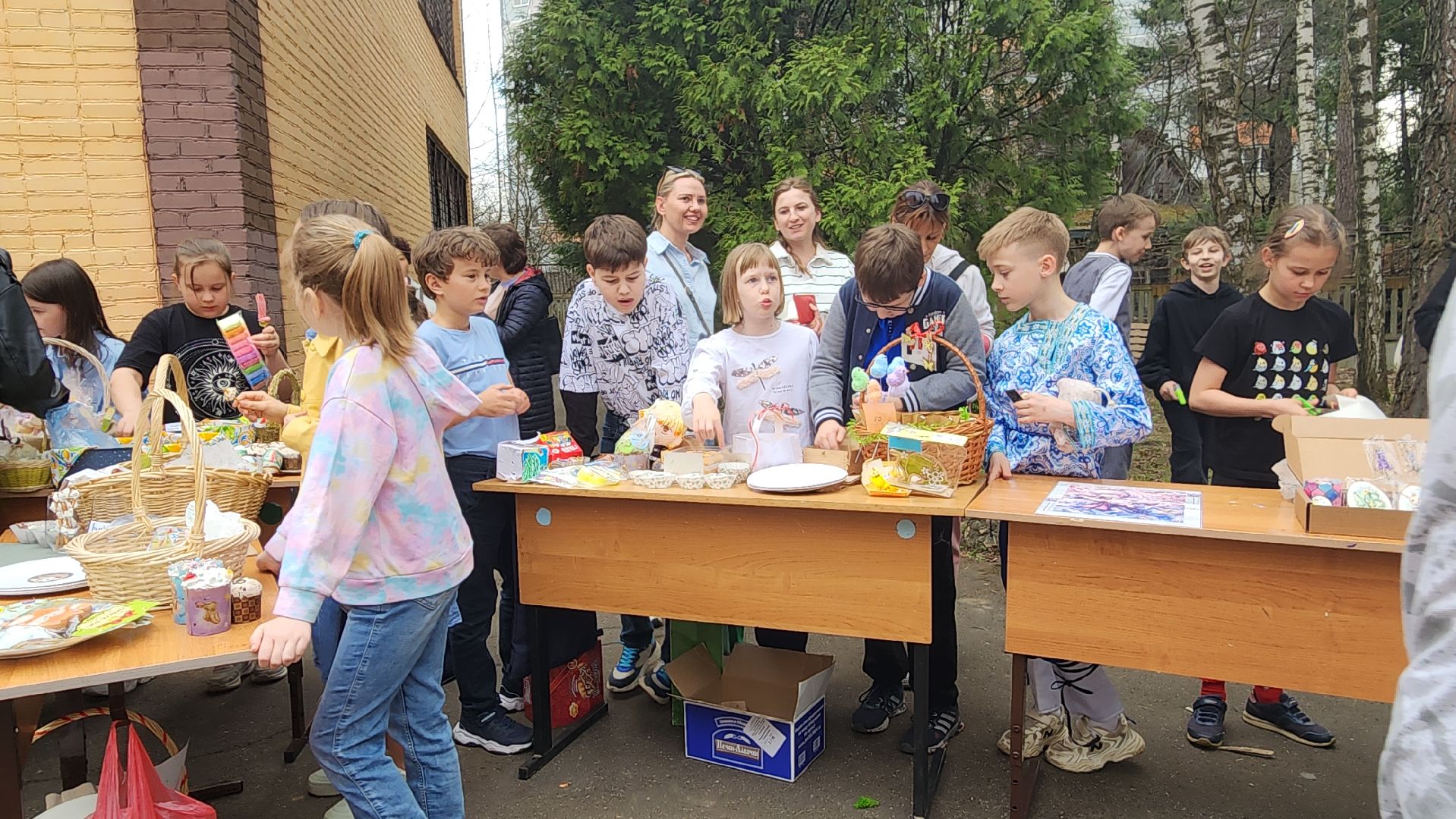 пушкино, пасхальная неделя, лицей, куличи, экономика, школьники подмосковья,образовательная акция,вертикалки,