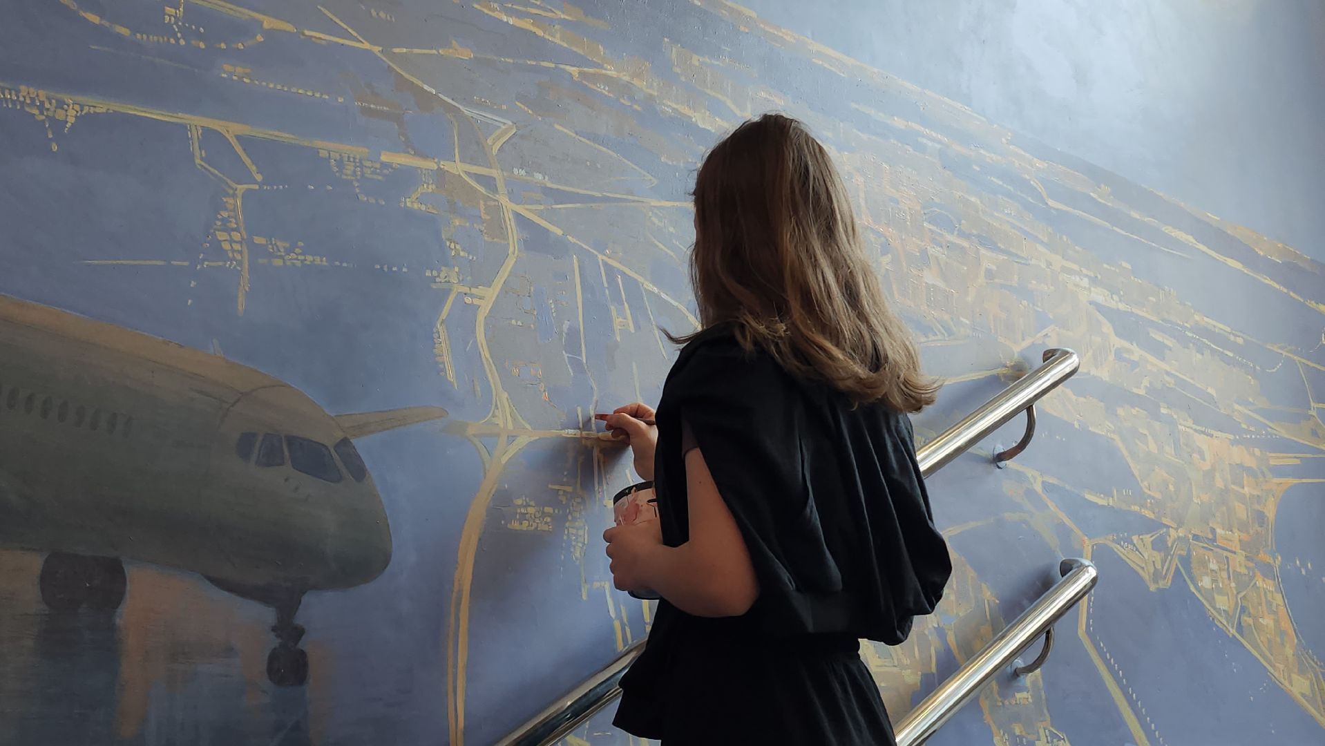 Монументальная живопись , роспись стен, Лобня, Авиатика,