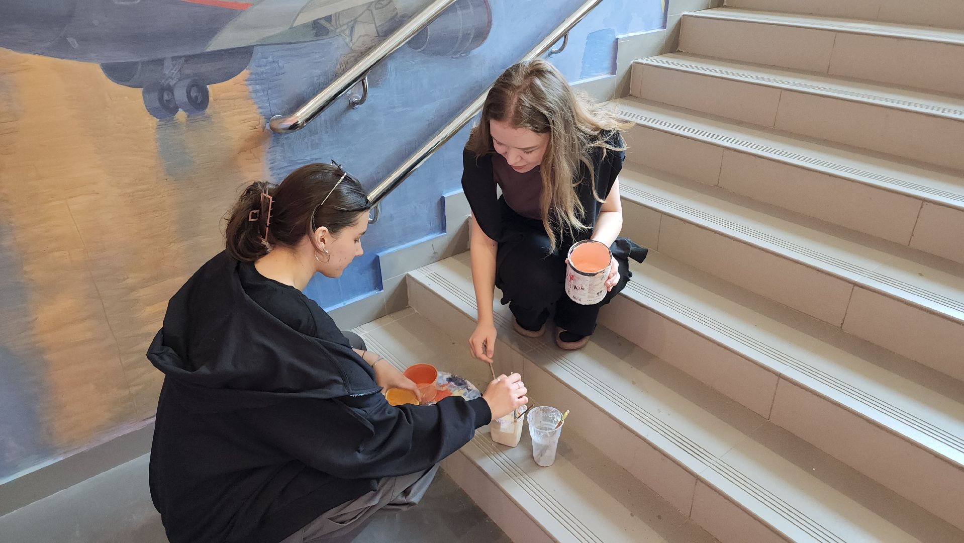 Монументальная живопись , роспись стен, Лобня, Авиатика,