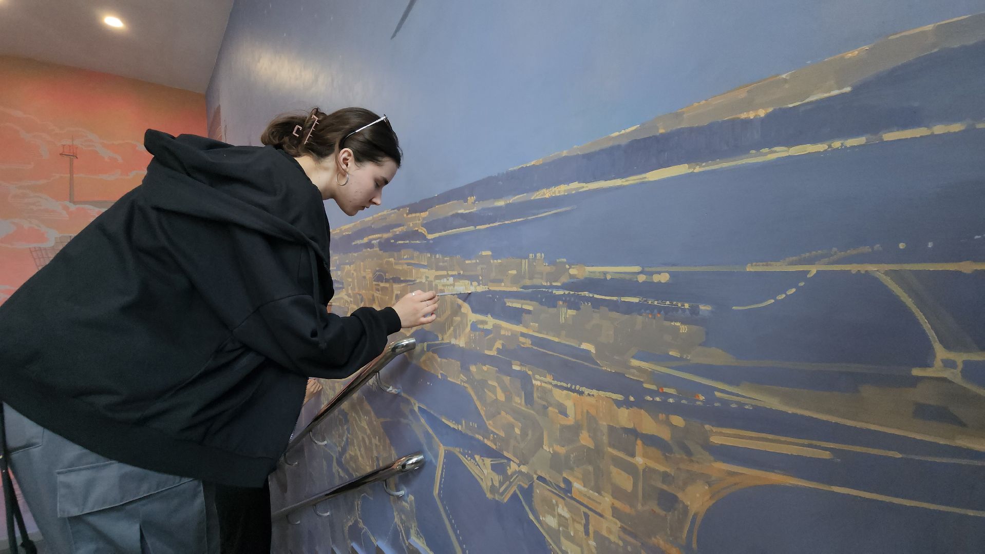 Монументальная живопись , роспись стен, Лобня, Авиатика,