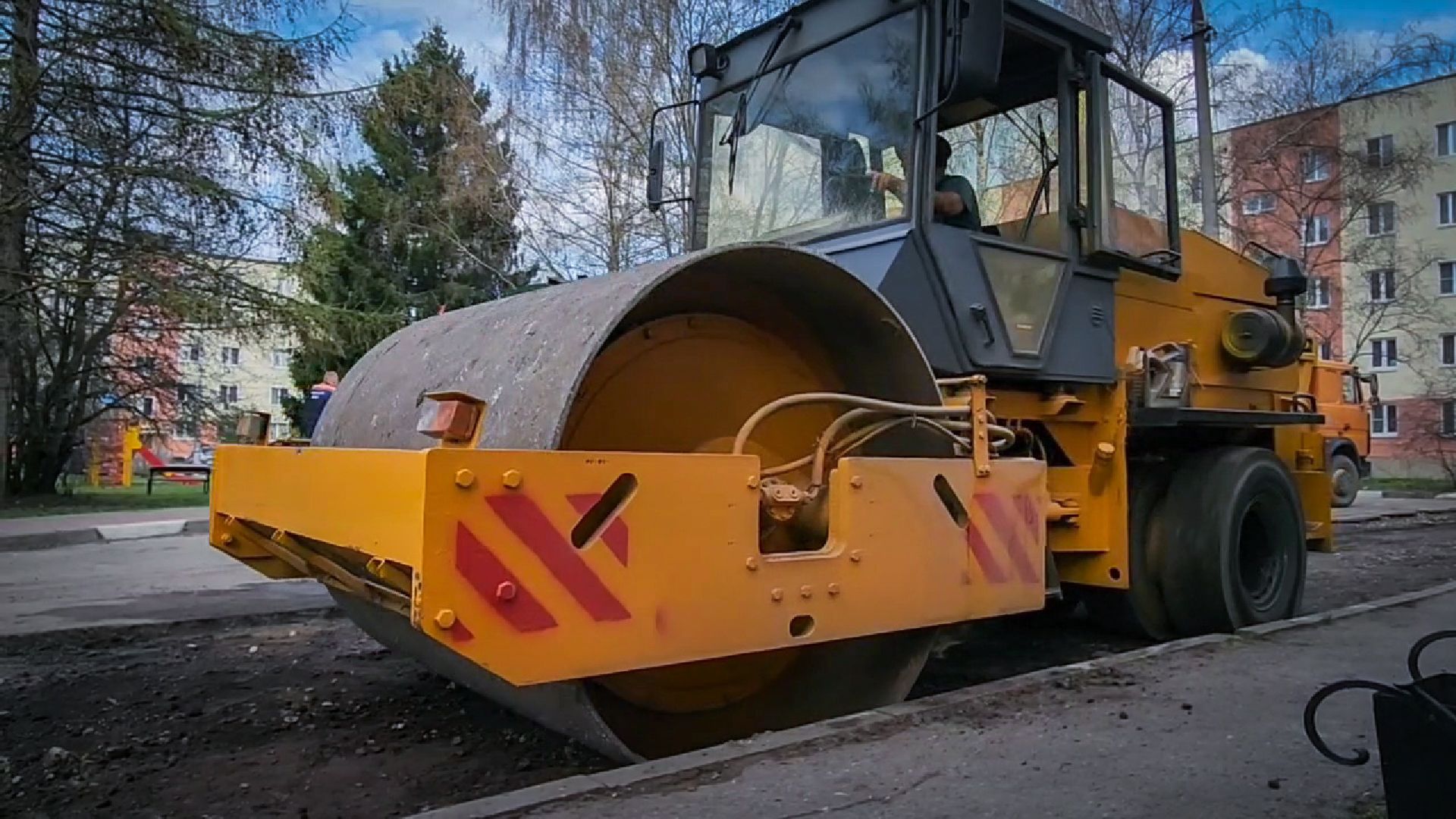 бронницы, ремонт дороги , укладка асфальта,