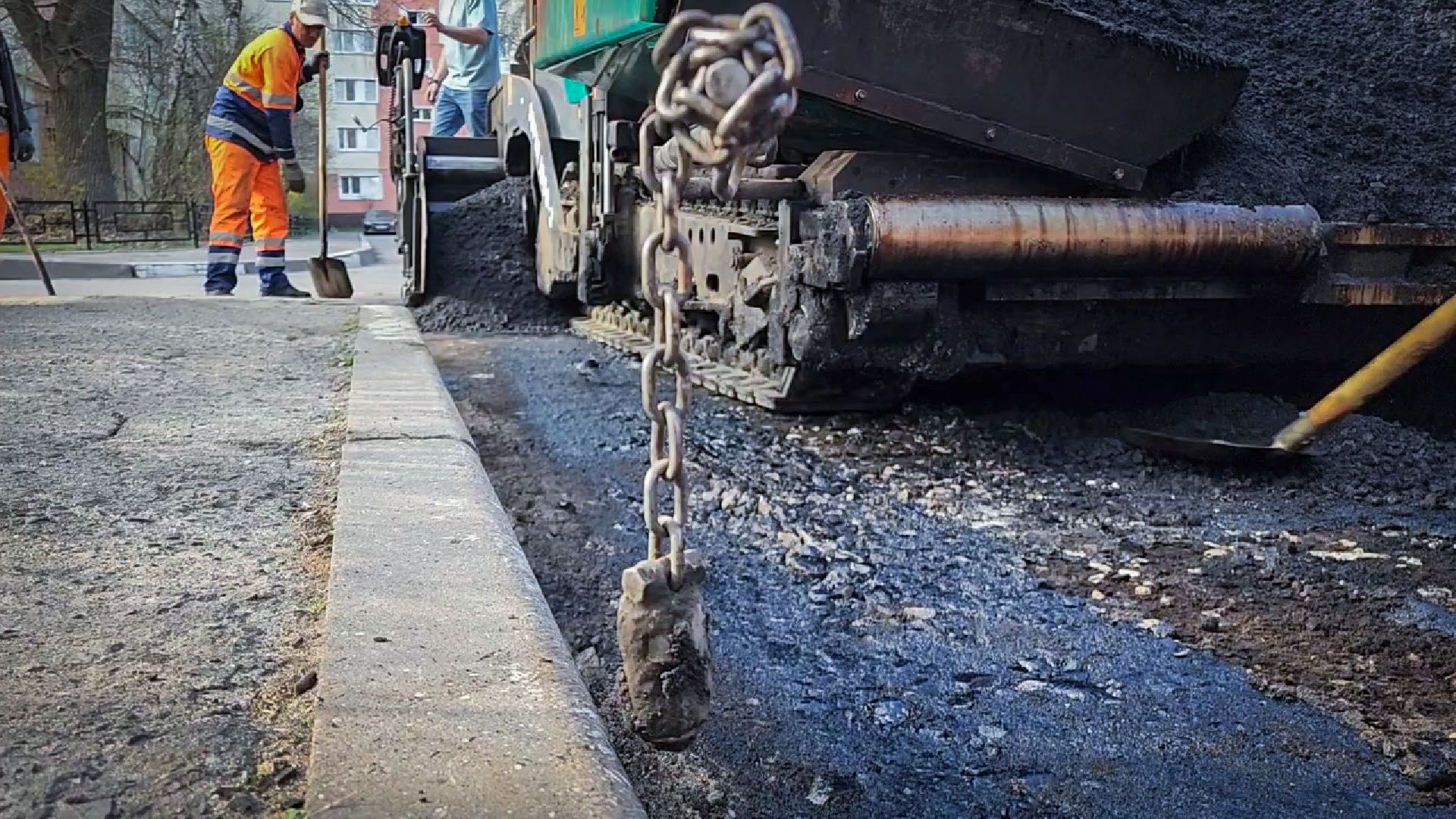 бронницы, ремонт дороги , укладка асфальта,