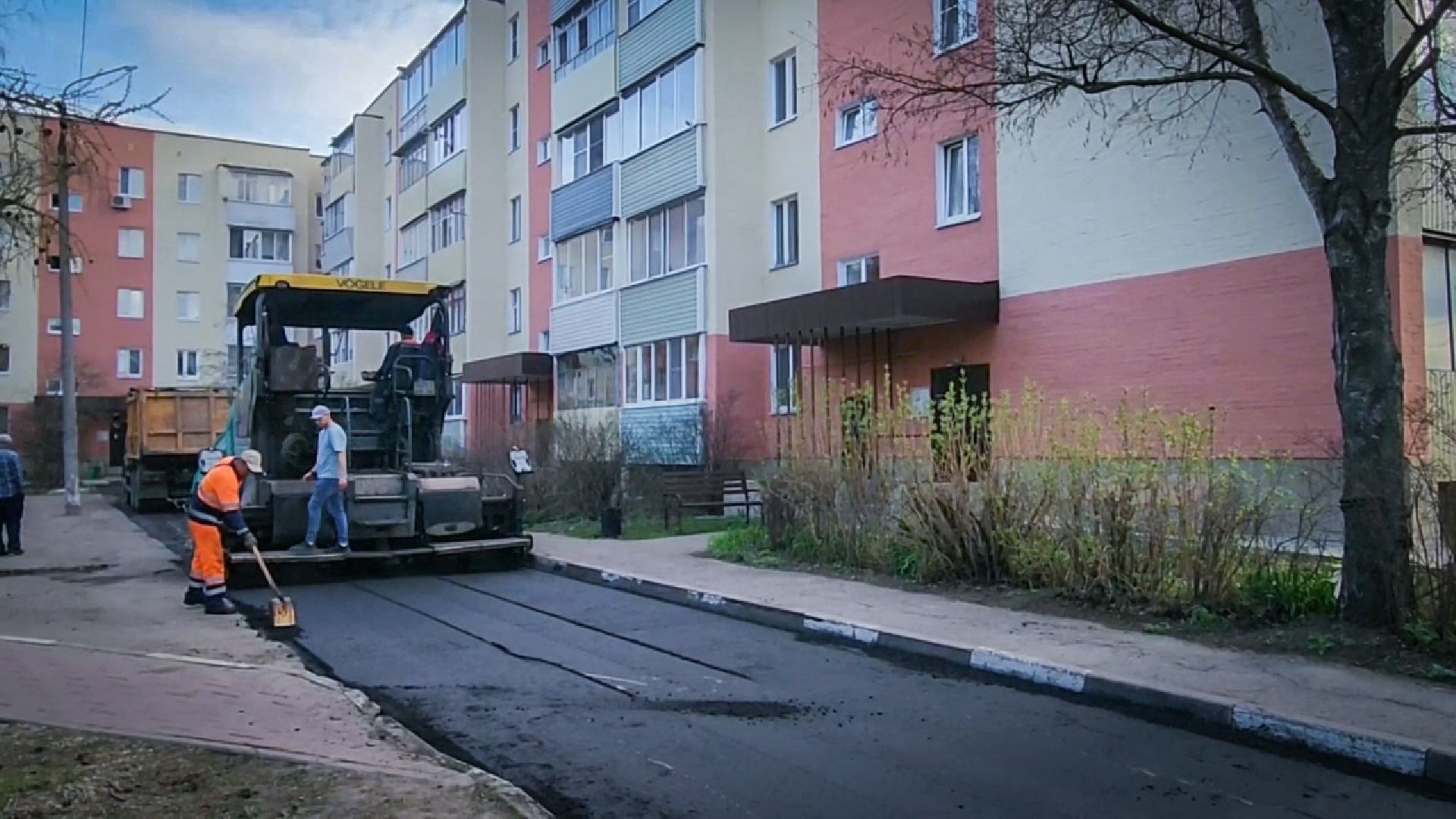 бронницы, ремонт дороги , укладка асфальта,