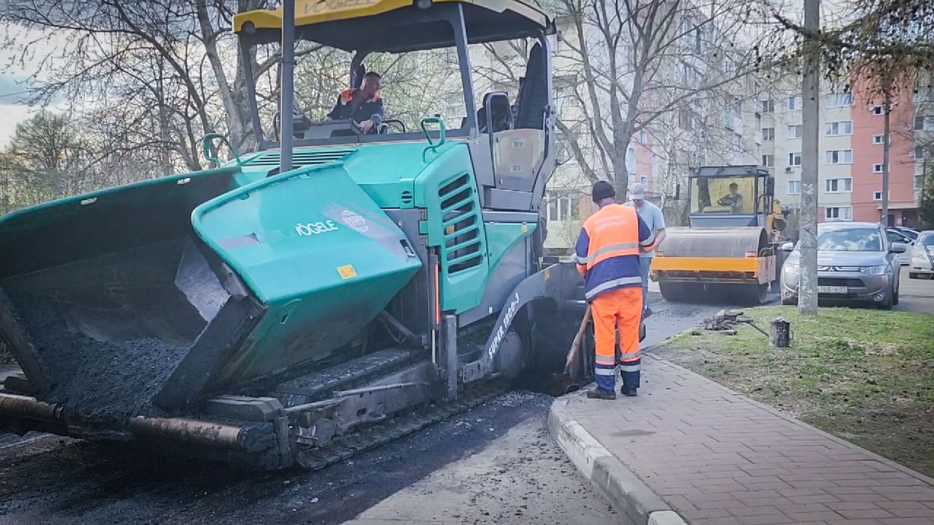 бронницы, ремонт дороги , укладка асфальта,