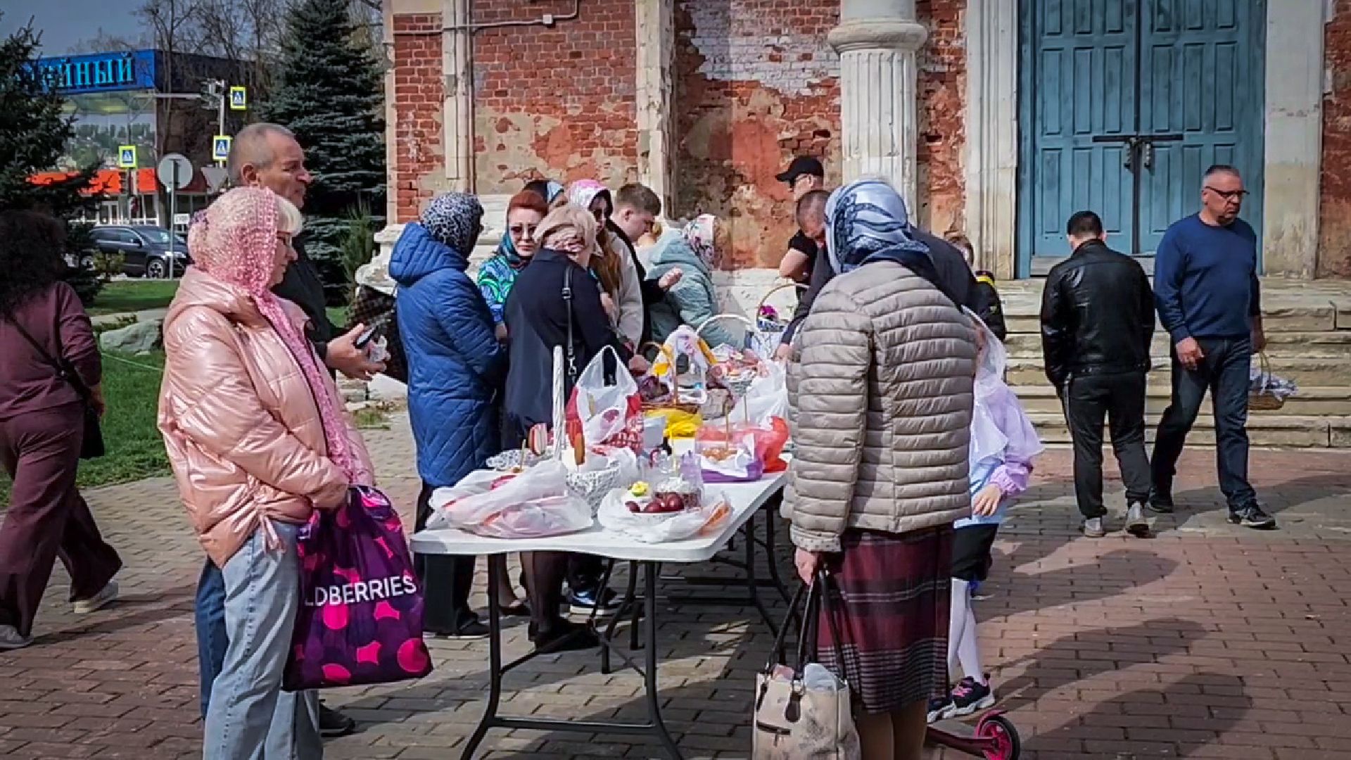 бронницы , пасха, освящение куличей,