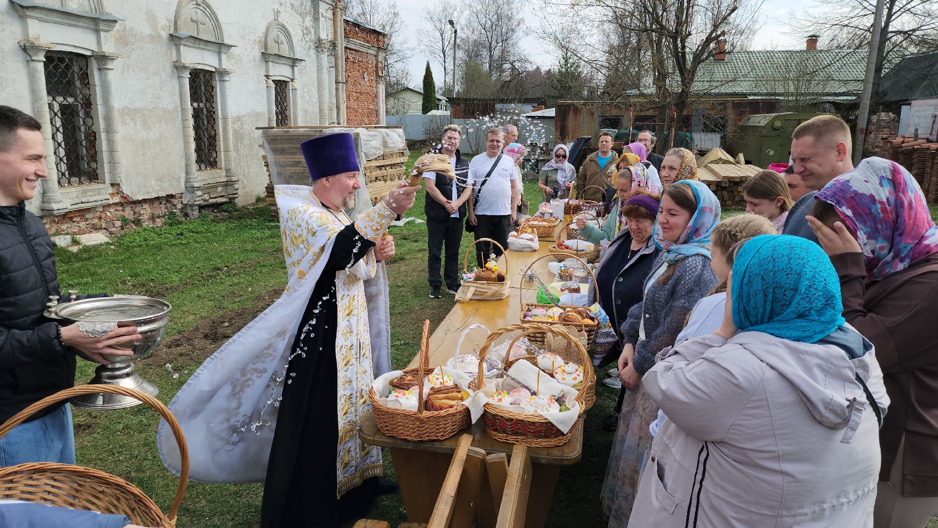 Пасха, Руза, брыньково, Православие, освящение куличей,