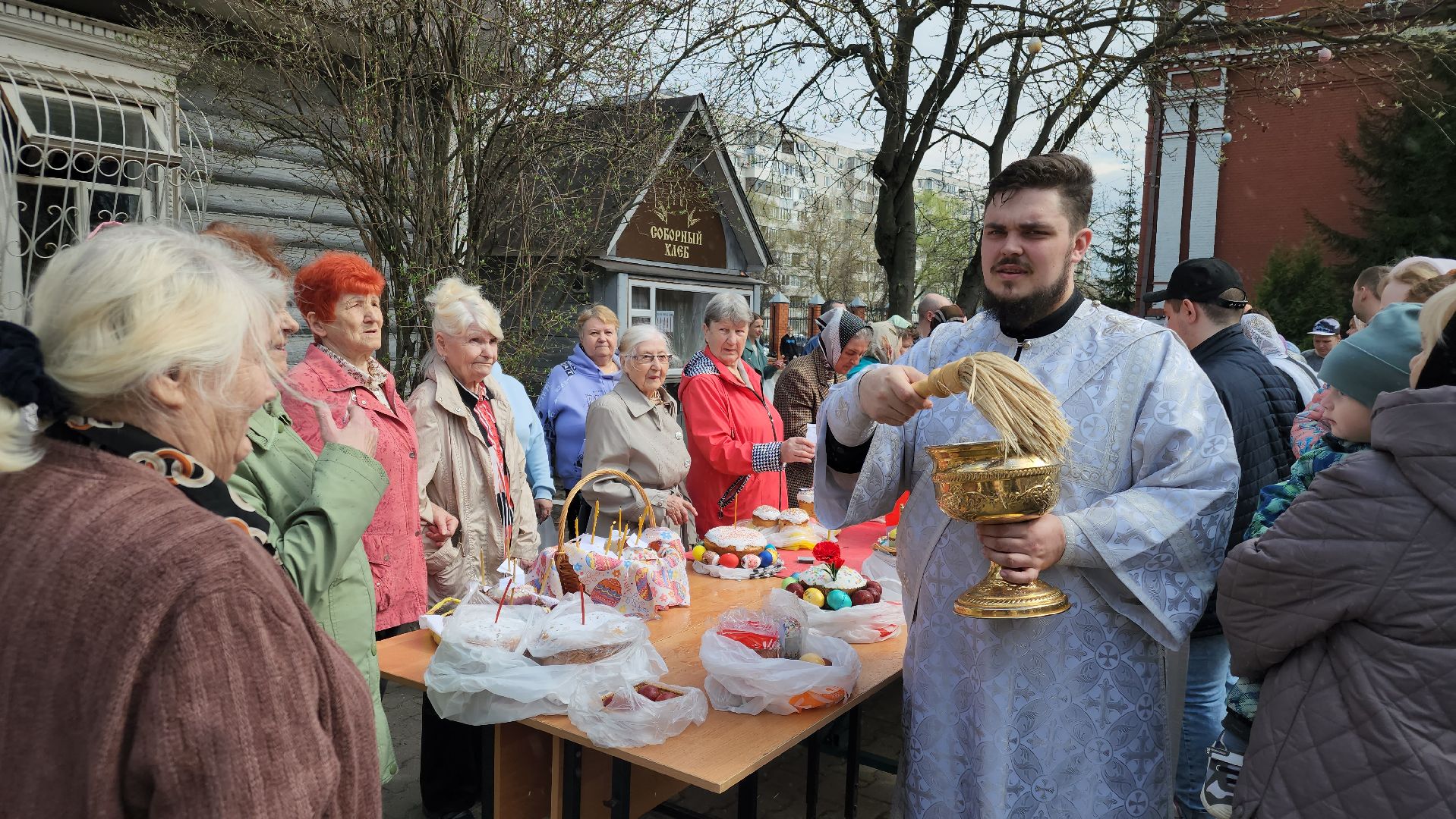 пасха, освящение куличей, орехово-зуевский округ,